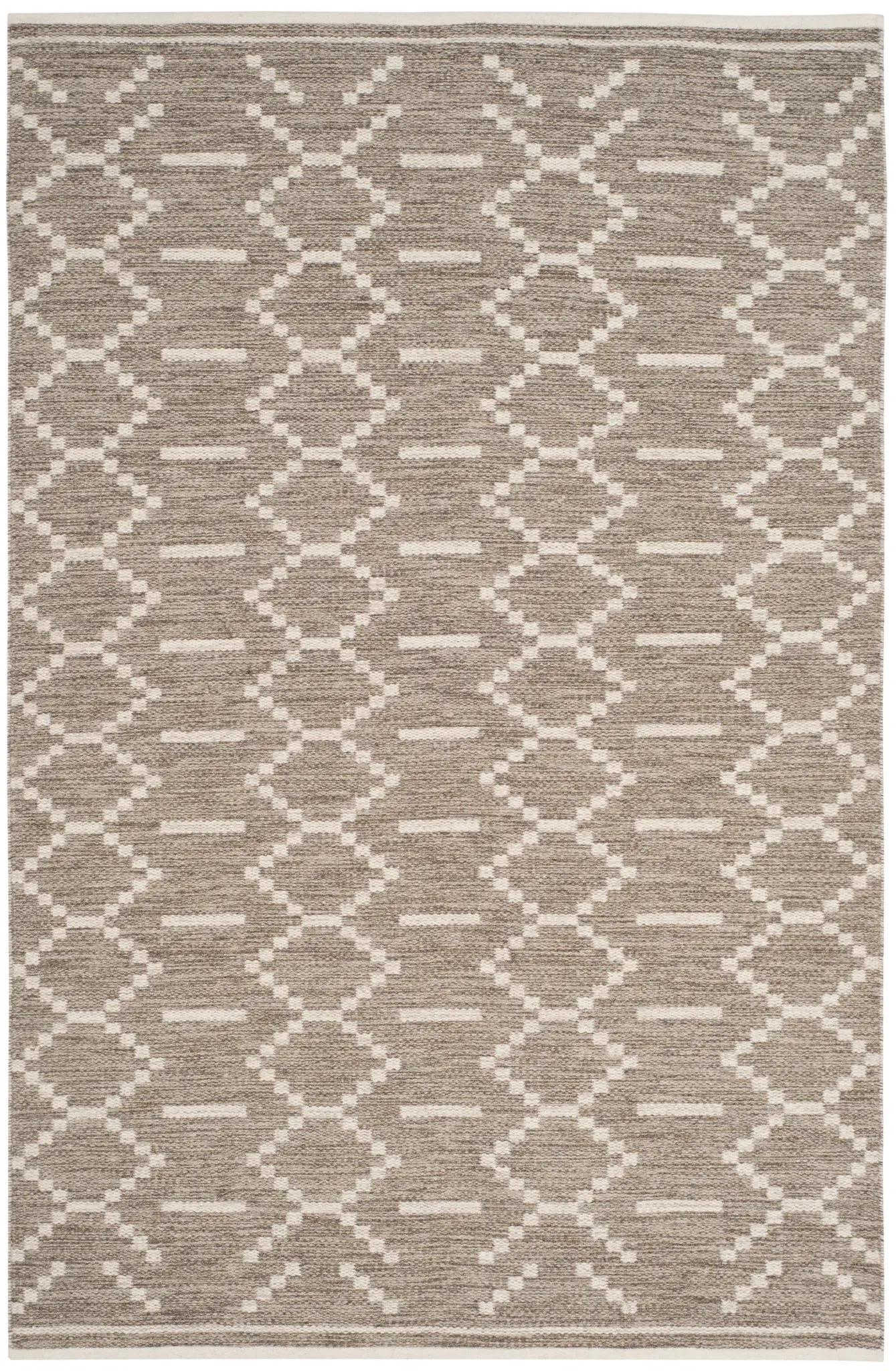 Kilim Diamond Chain Hand-Woven Wool Rug