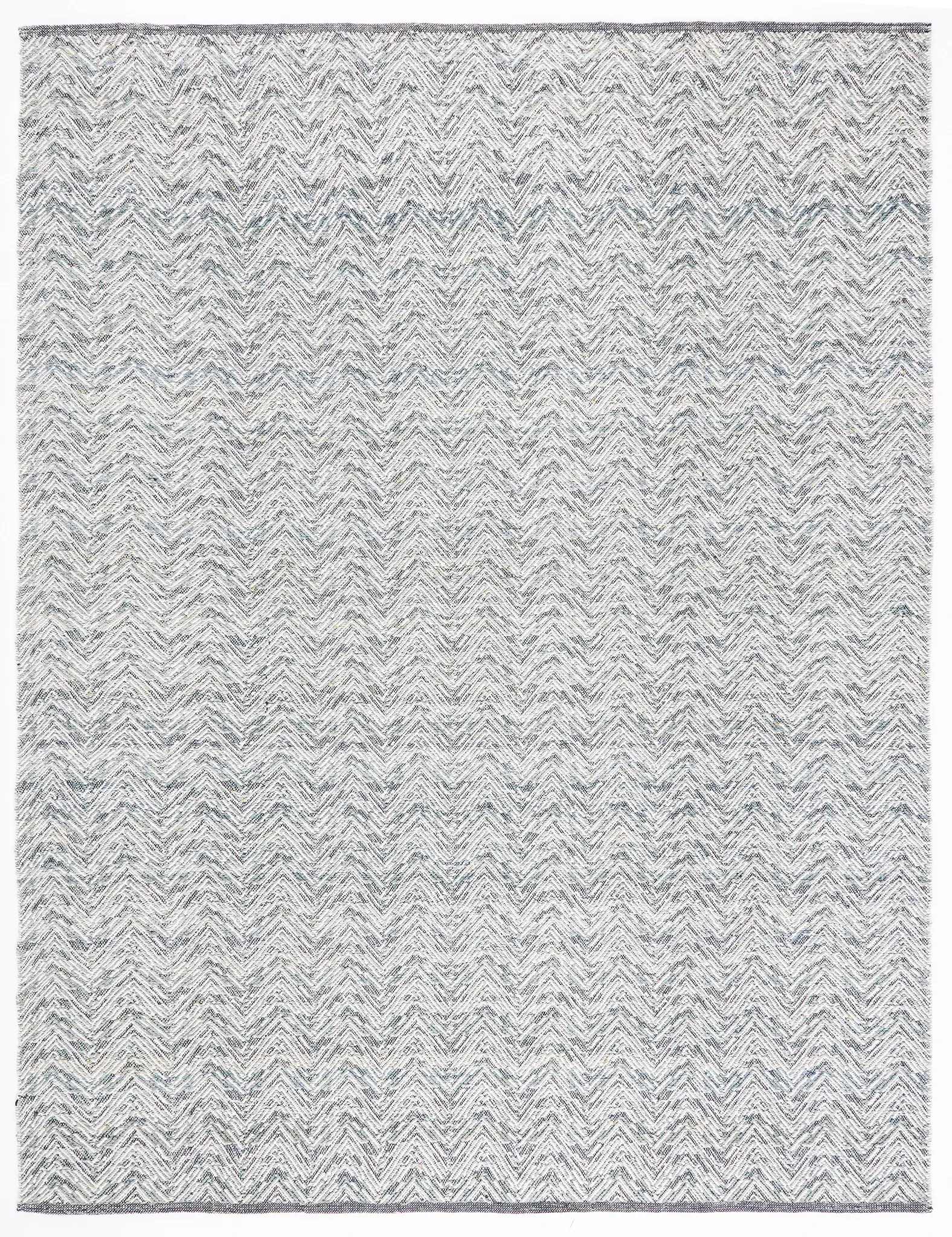 Kilim Chevron Hand-Woven Wool Rug