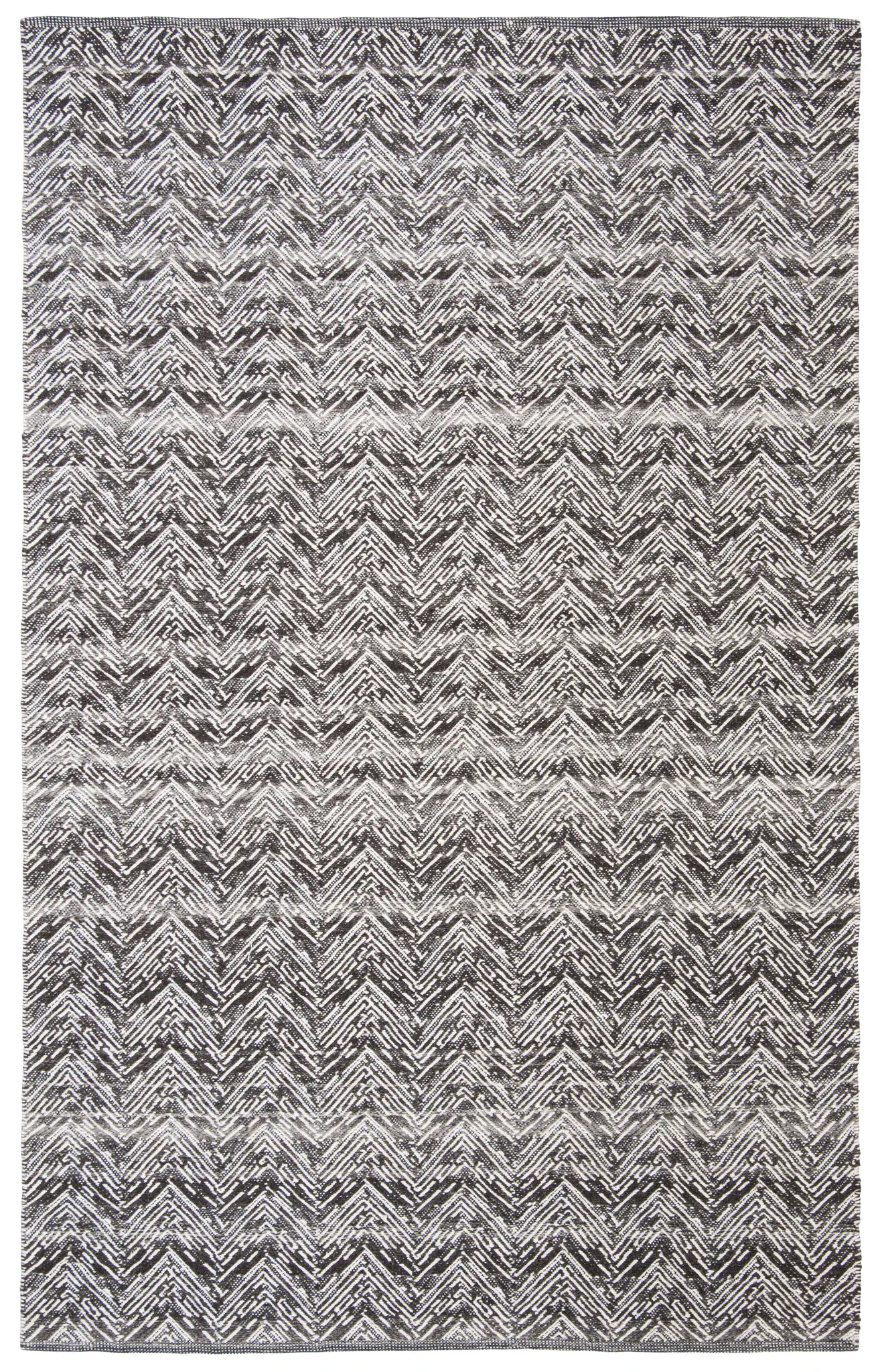 Kilim Chevron Hand-Woven Wool Rug