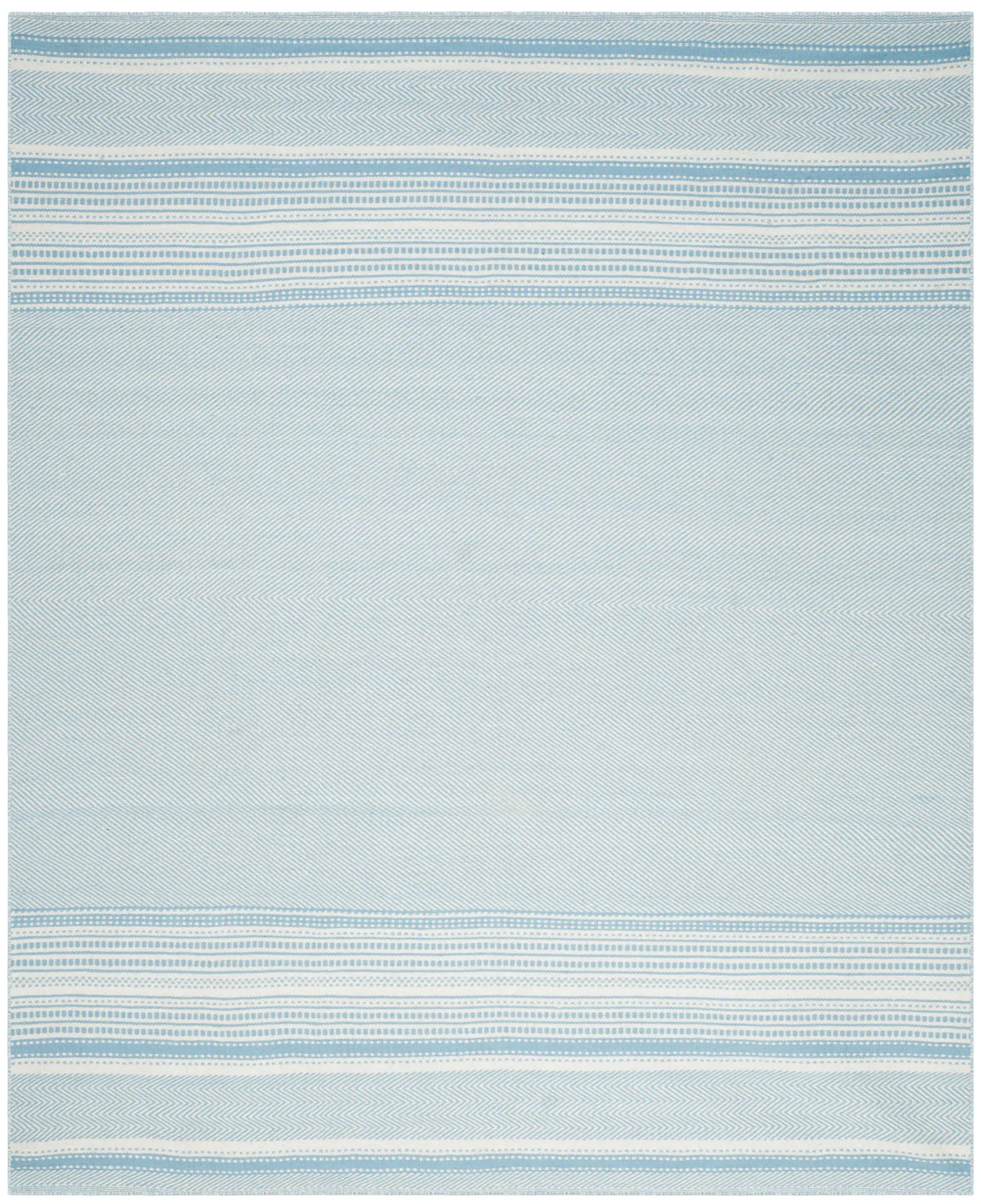 Kilim Chevron Stripe Hand-Woven Wool Rug