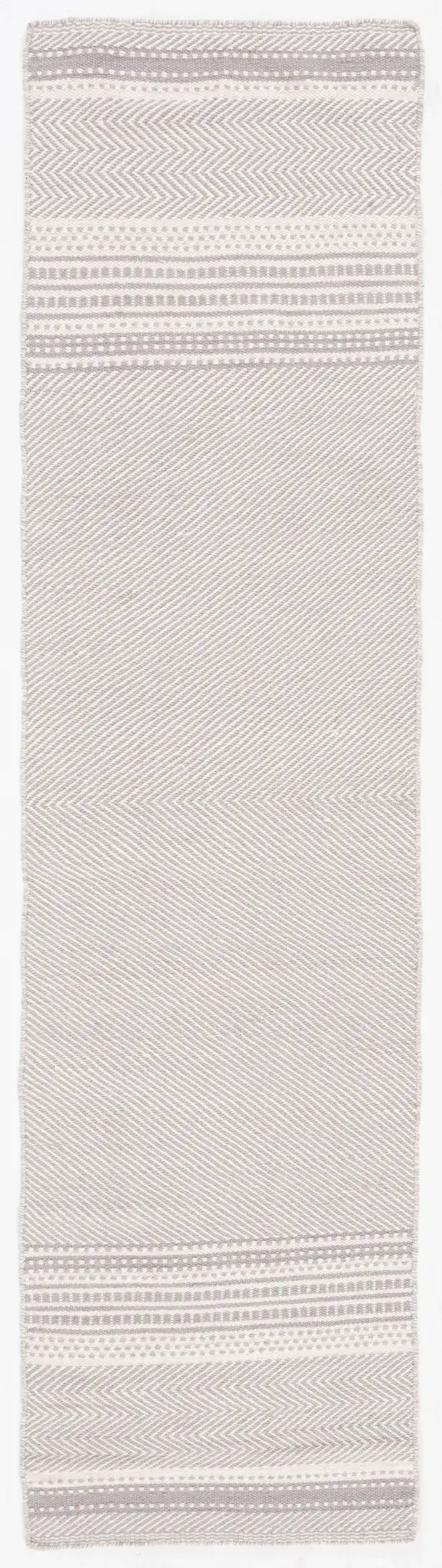 Kilim Chevron Stripe Hand-Woven Wool Rug