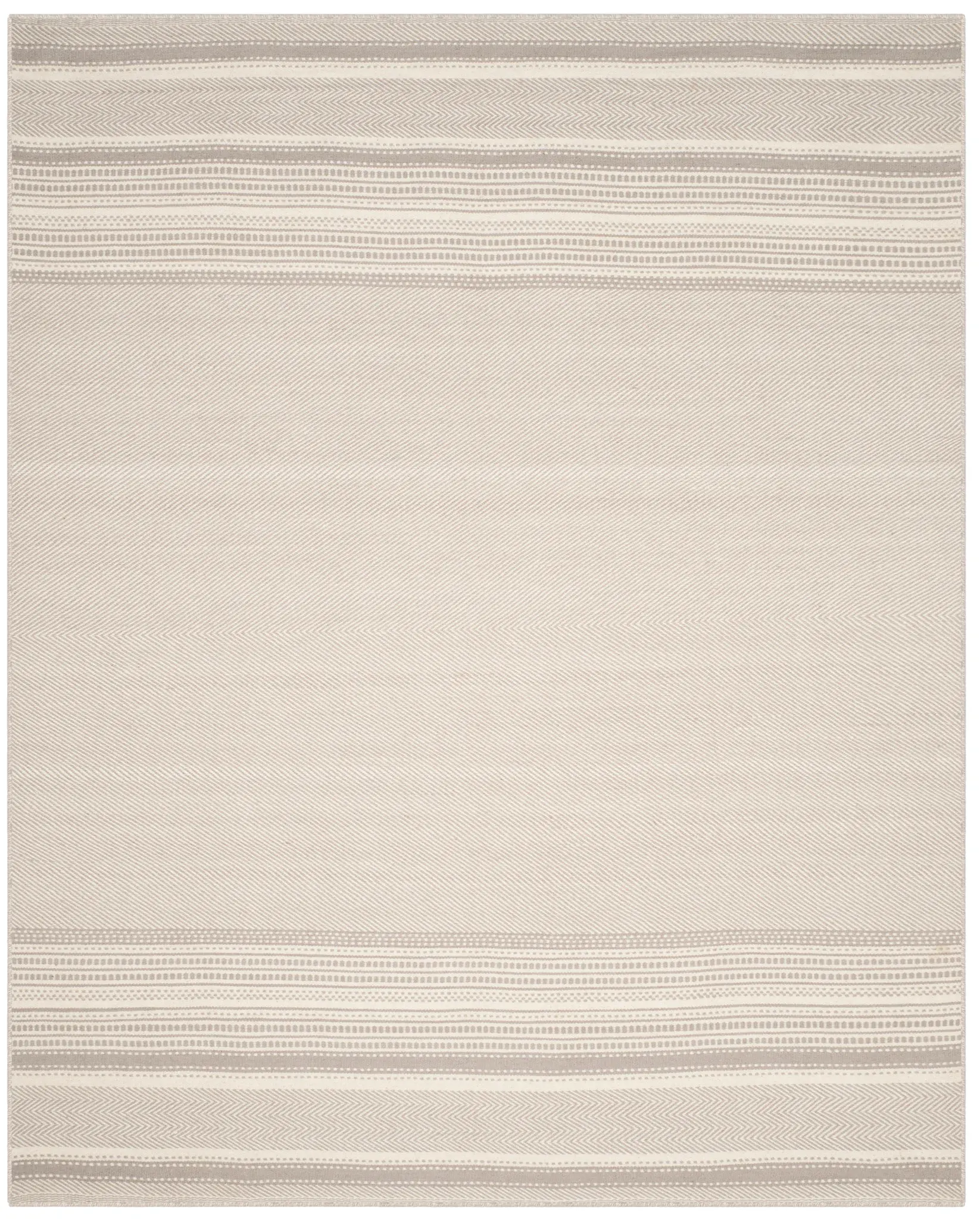 Kilim Chevron Stripe Hand-Woven Wool Rug