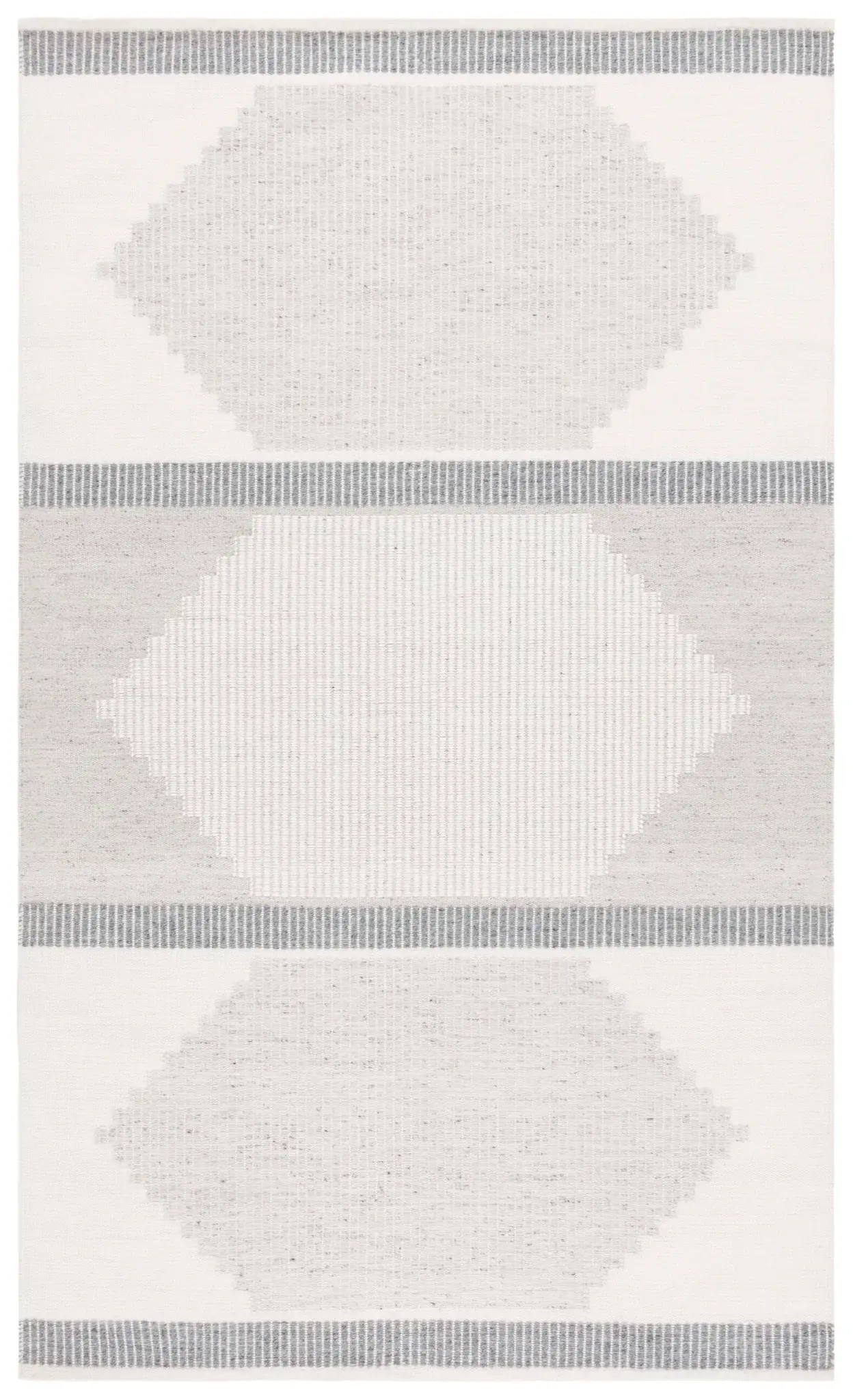 Kilim Aven Striped Hexagon Hand-Woven Rug