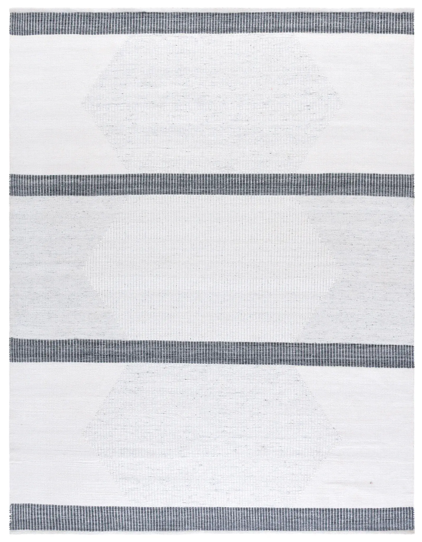 Kilim Aven Striped Hexagon Hand-Woven Rug