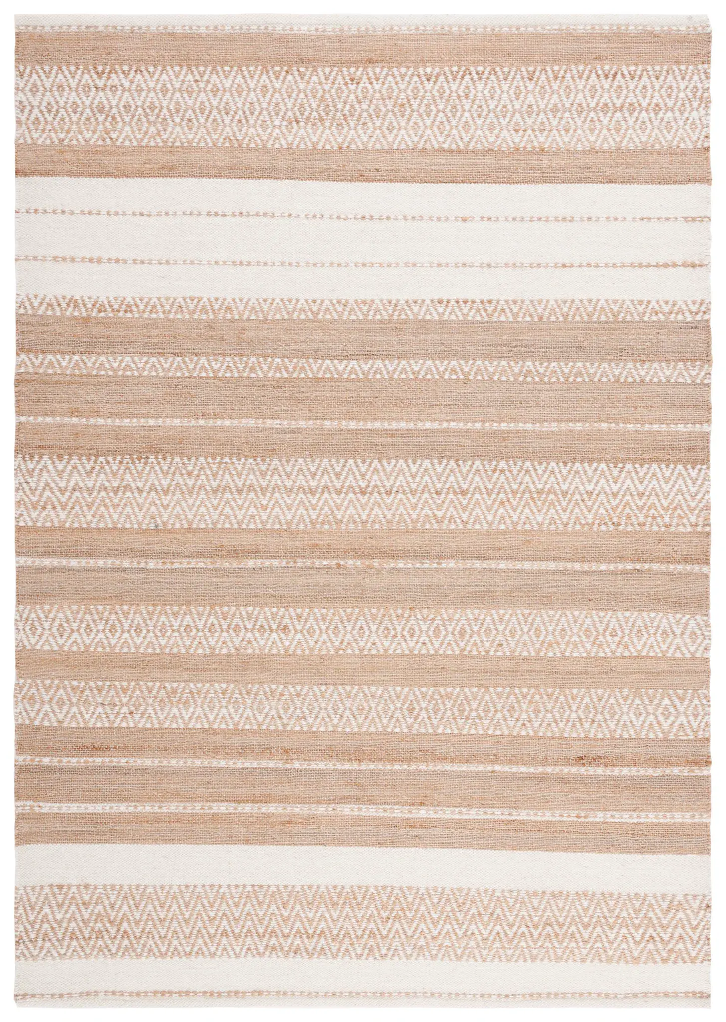 Kilim Boho Striped Geometric Hand-Woven Rug