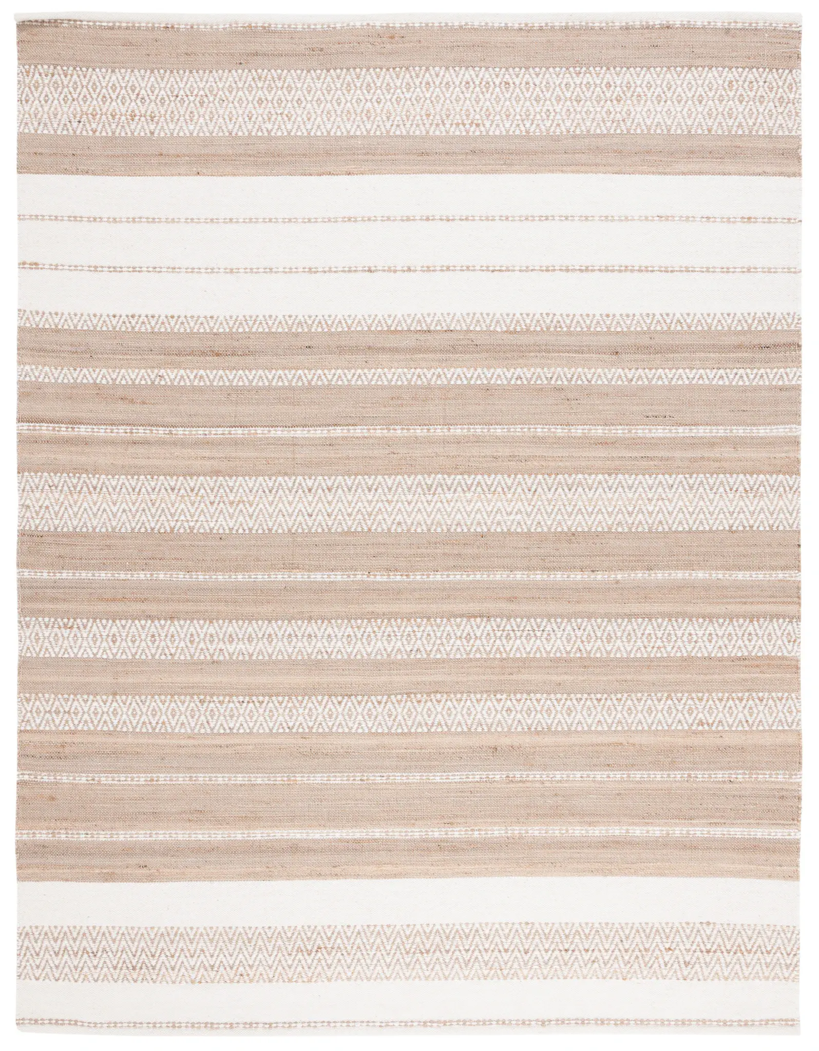 Kilim Boho Striped Geometric Hand-Woven Rug