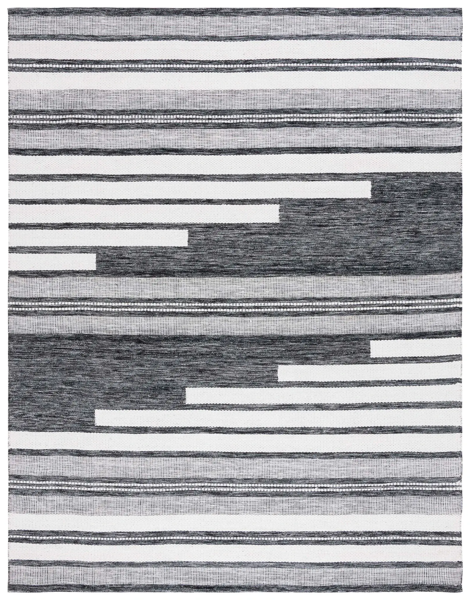 Kilim Staggered Stripe Hand-Woven Rug