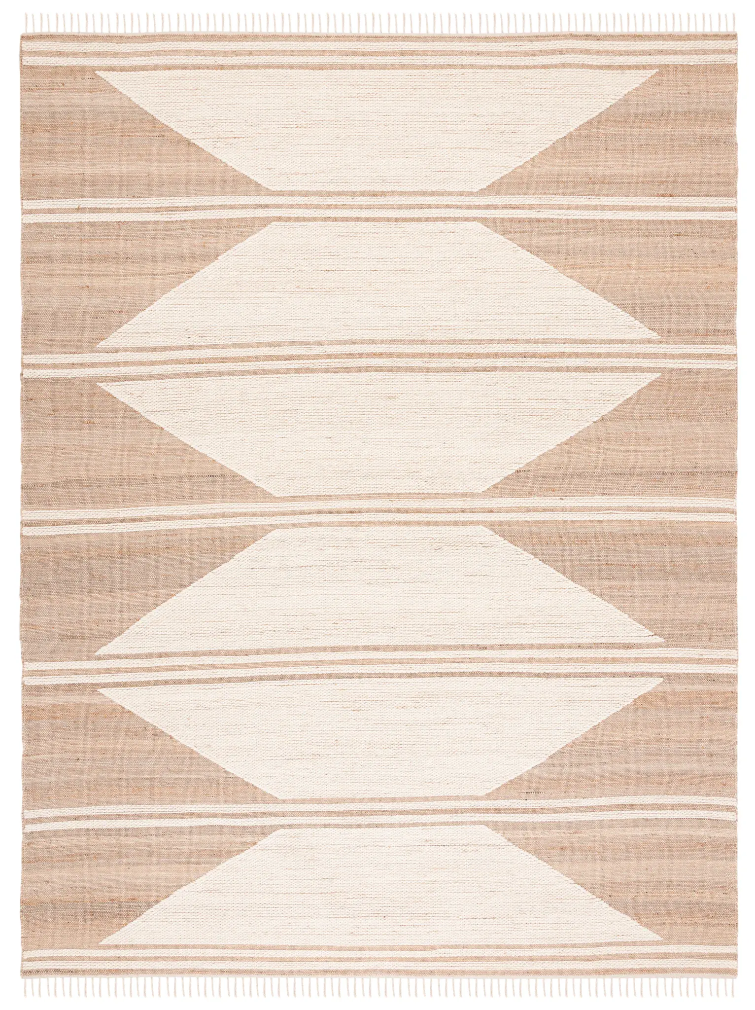 Kilim Stacked Diamond Hand-Woven Jute Rug