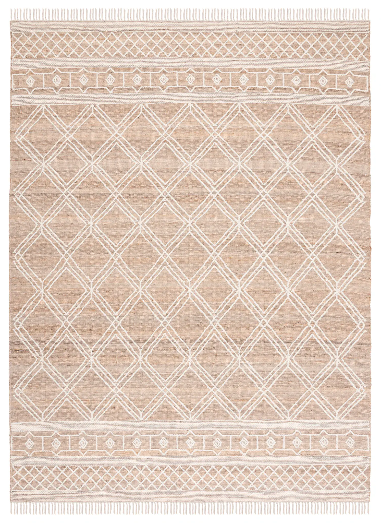 Kilim Bohemian Diamond Lattice Hand-Woven Rug