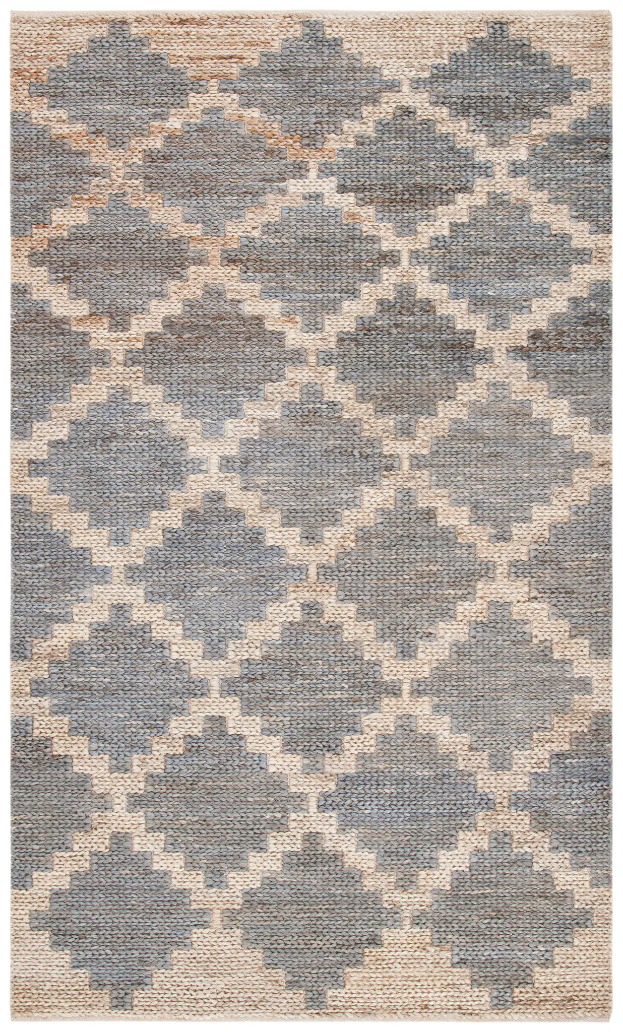 Kilim Tribal Diamond Jute Hand-Woven Rug