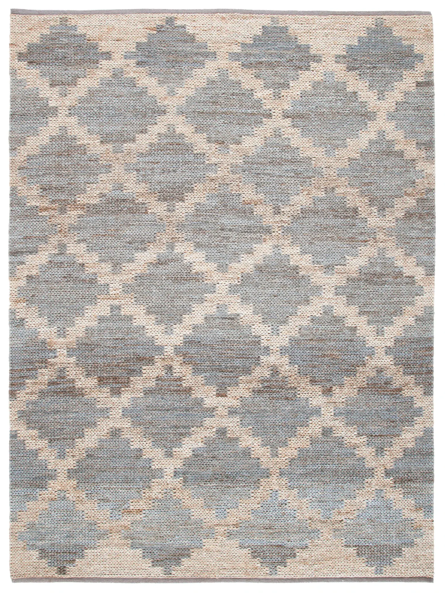 Kilim Tribal Diamond Jute Hand-Woven Rug