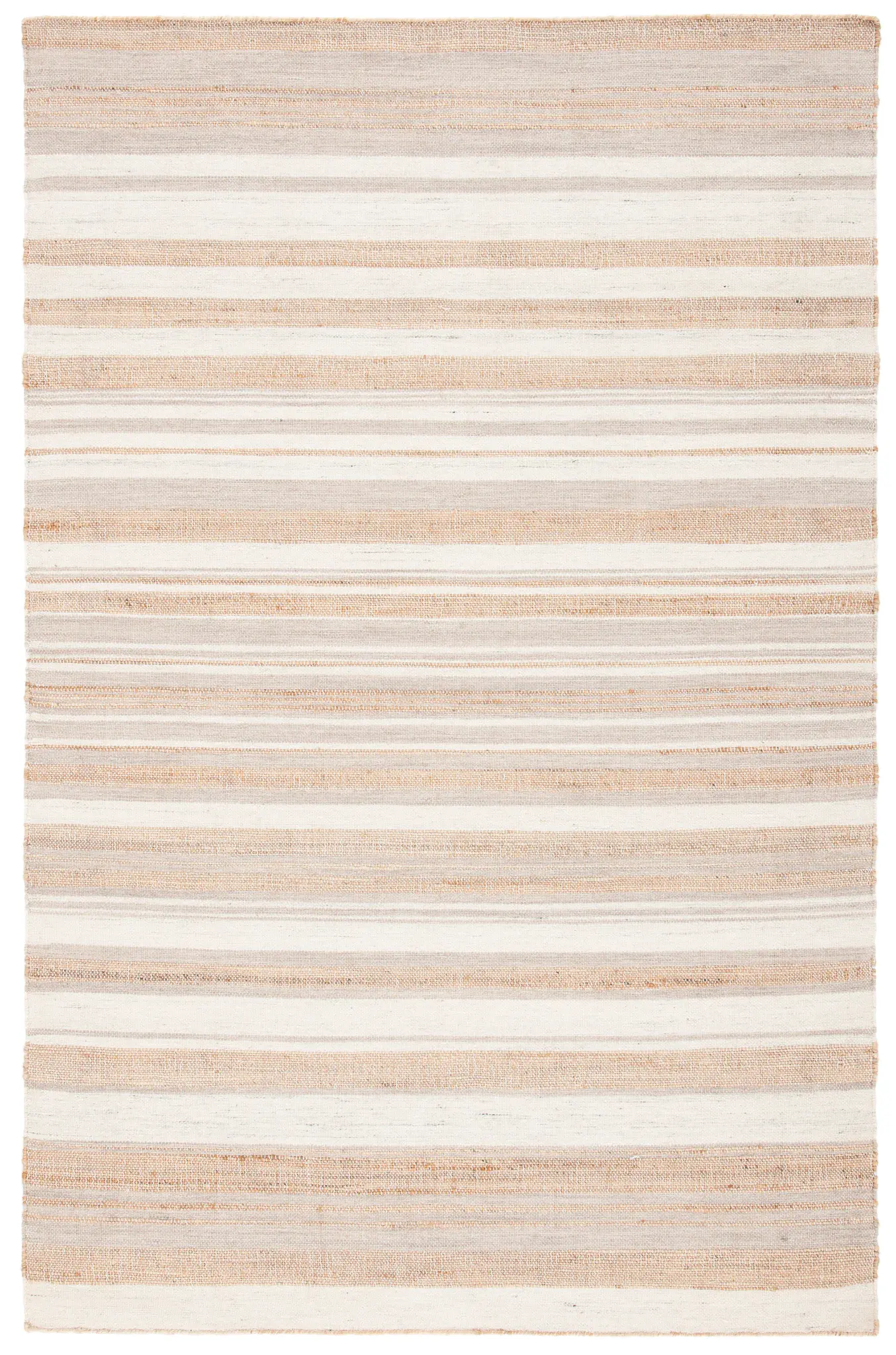 Kilim Modern Banded Stripe Hand-Woven Rug