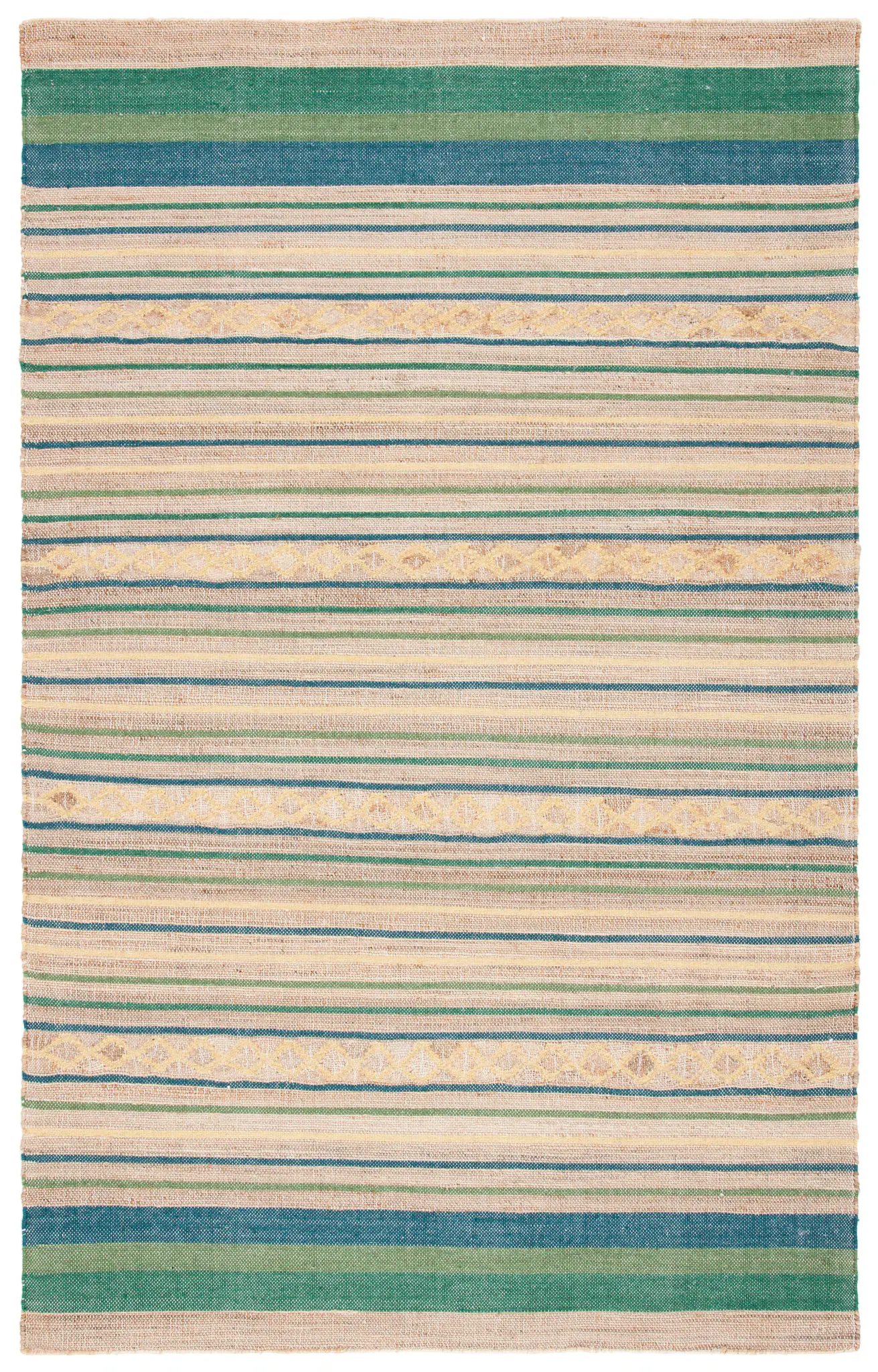 Kilim Striped Diamond Hand-Woven Rug