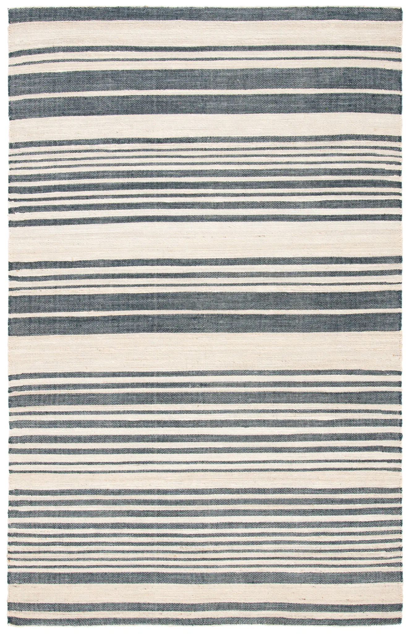 Kilim Modern Clustered Stripe Hand-Woven Rug