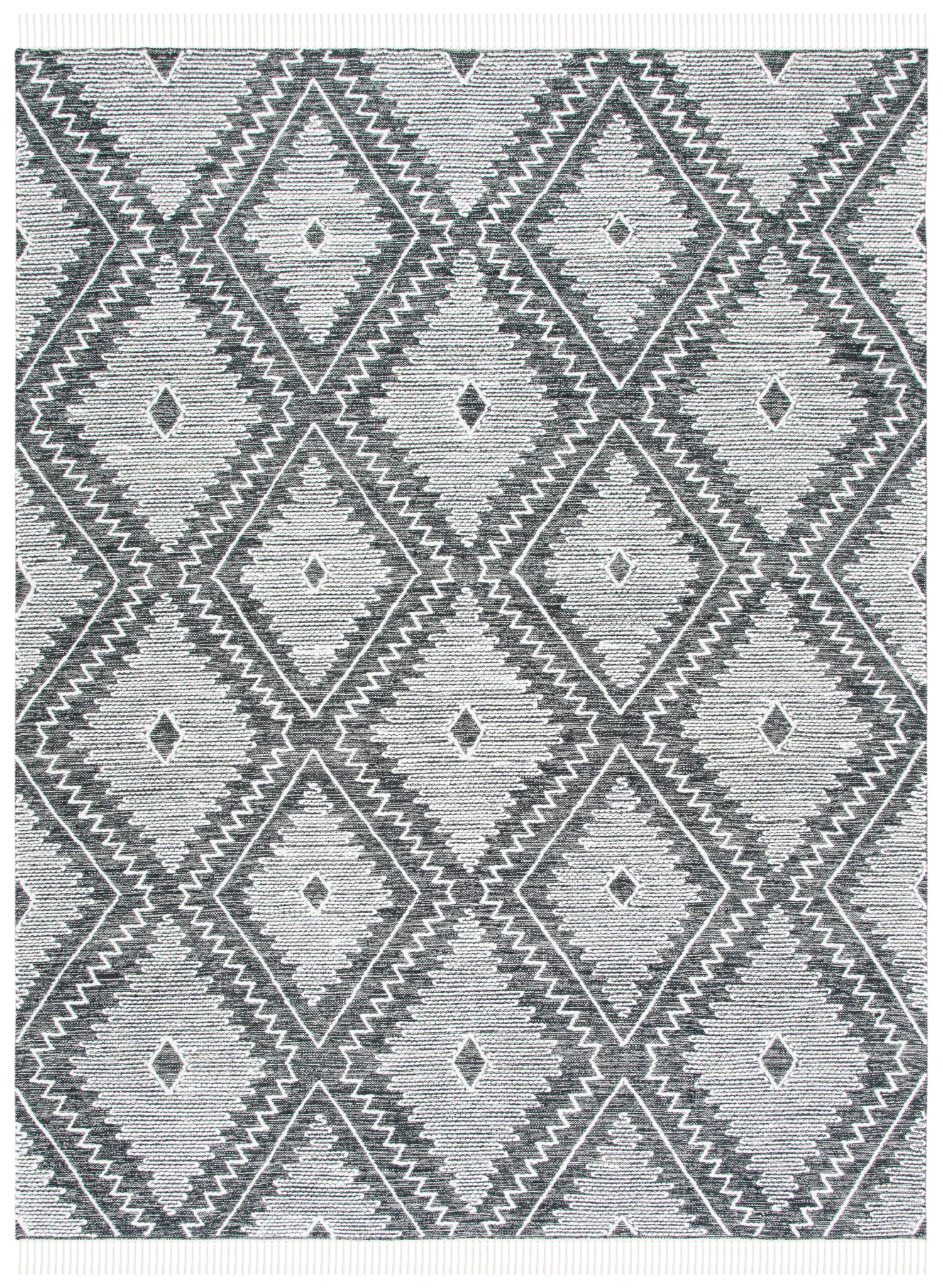 Kilim Tribal Diamond Flatweave Wool Rug