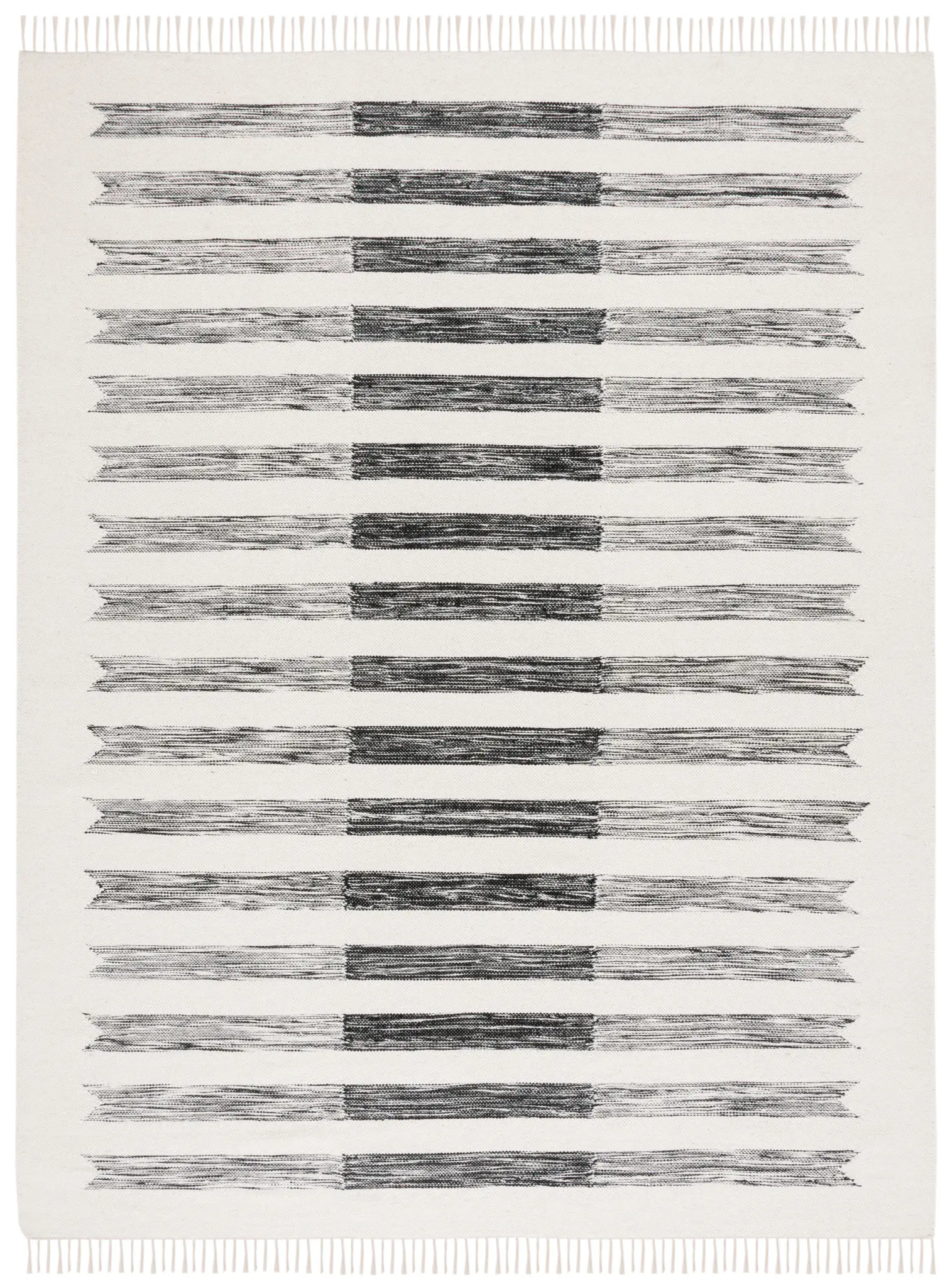 Kilim Ribbon-Stripe Hand-Loomed Wool Rug