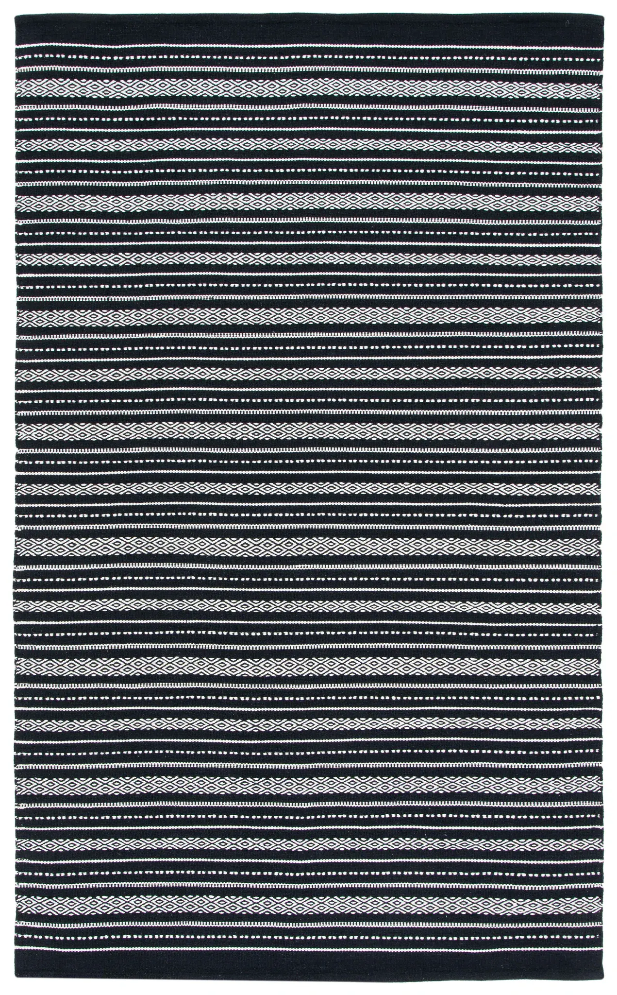 Kilim Allover Diamond Stripe Flatweave Cotton Rug