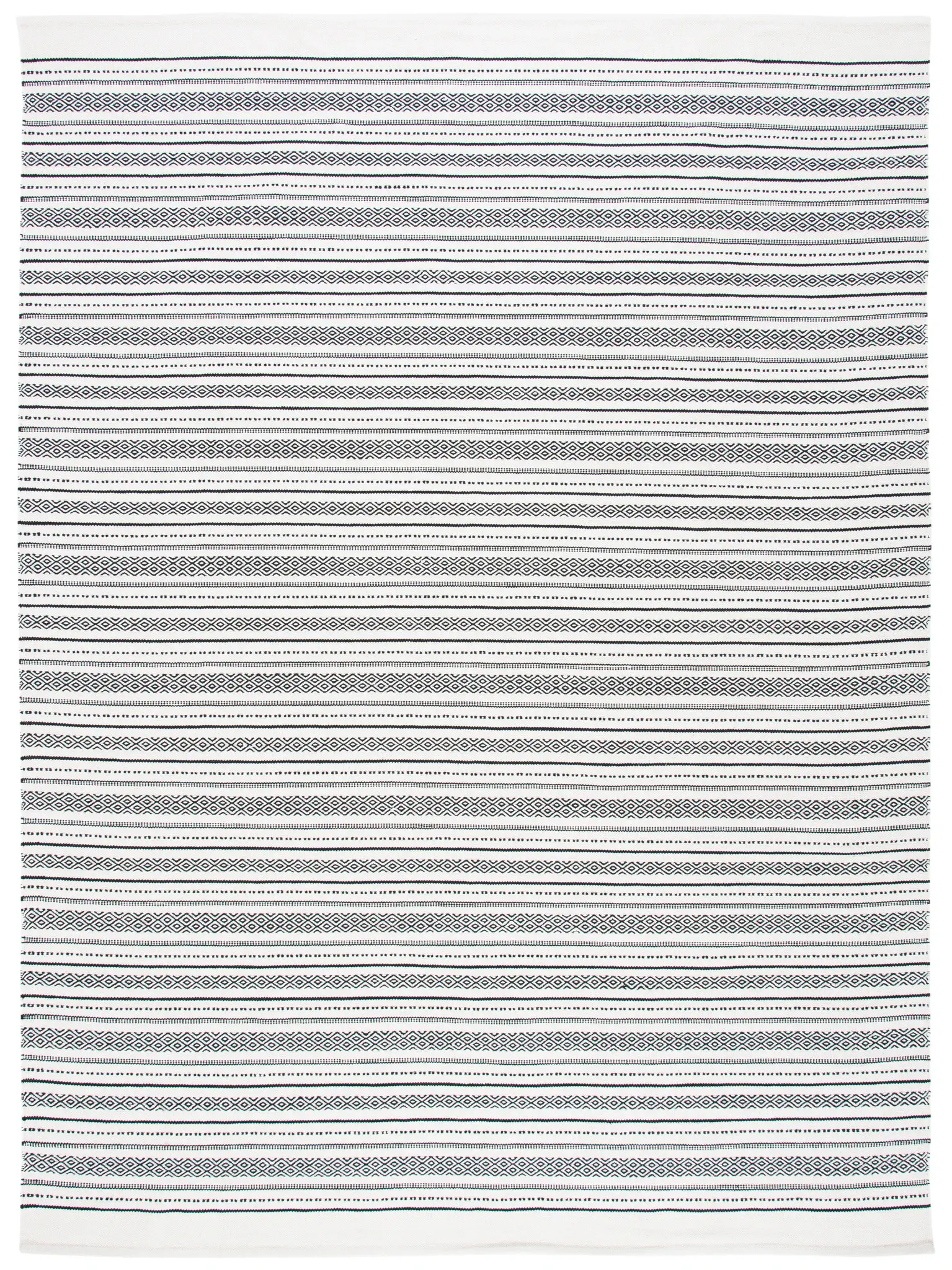Kilim Diamond Stripe Flatweave Cotton Rug