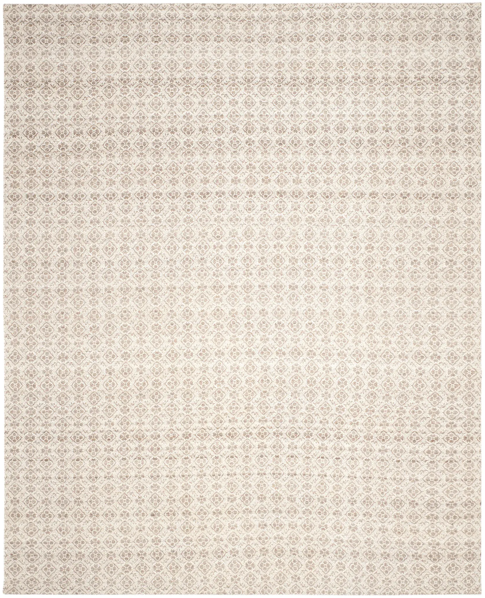 Kilim Repeating Diamond Hand-Woven Wool Rug