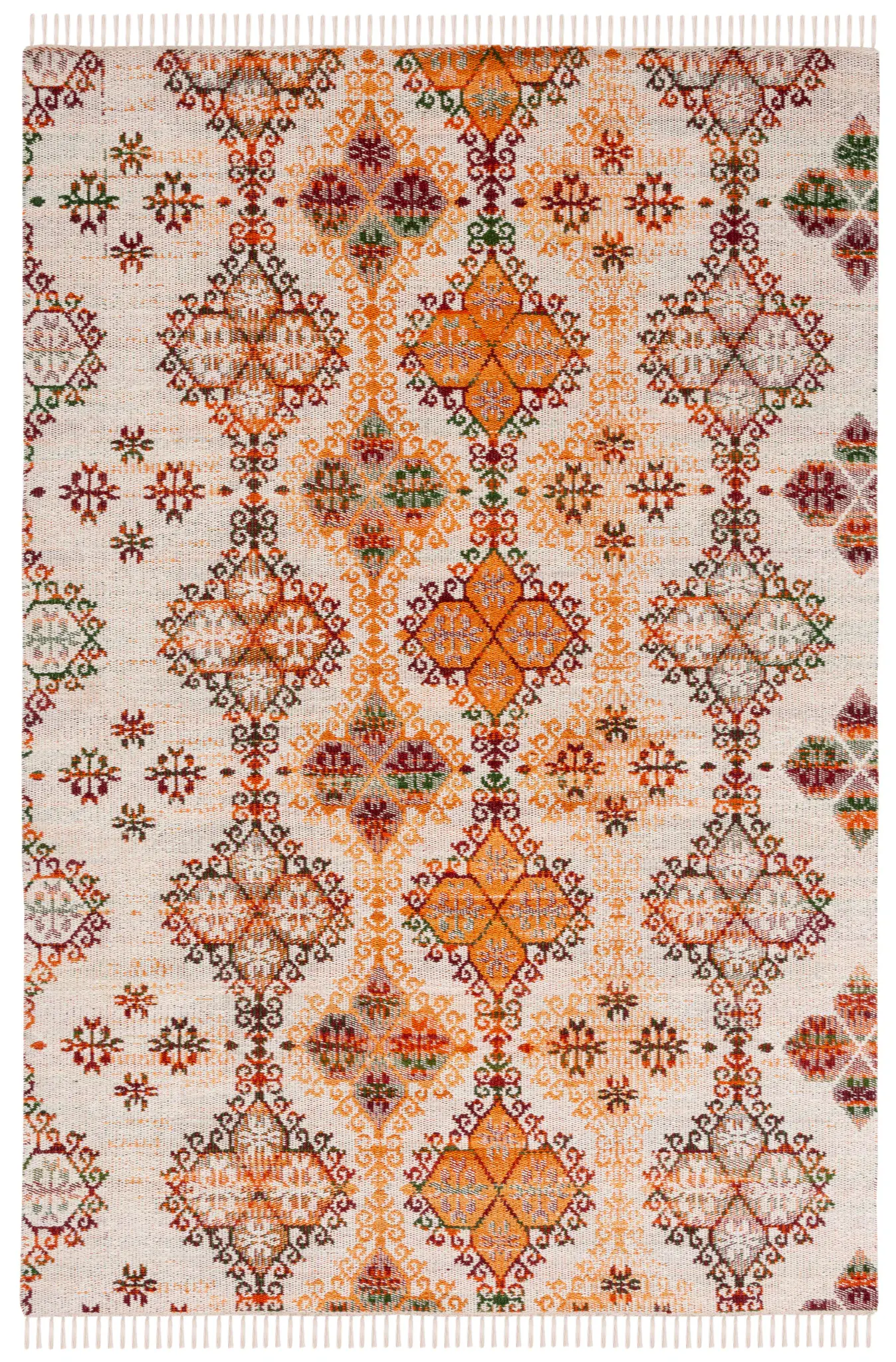 Kilim Tribal Trellis Flatweave Wool Rug