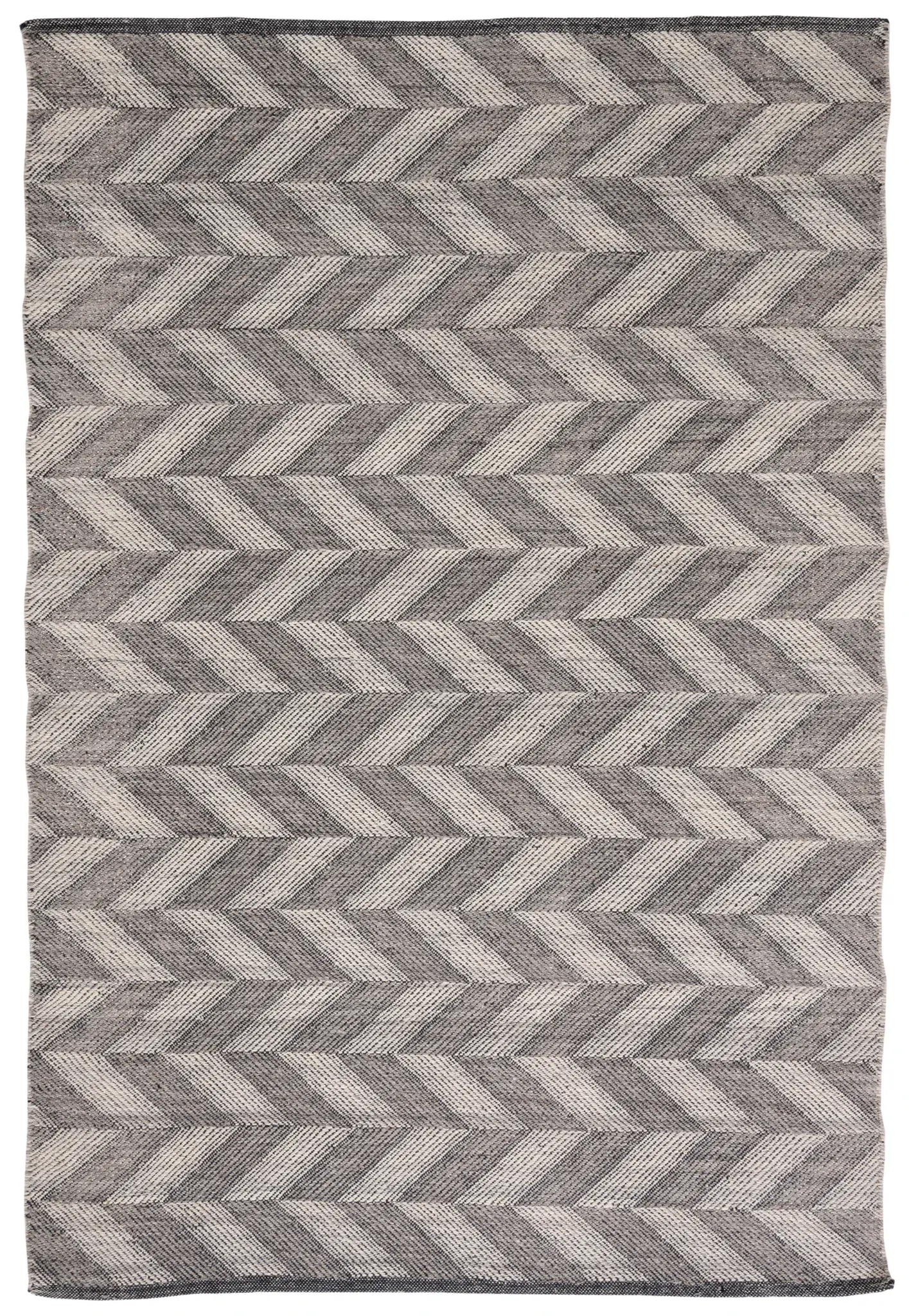 Kilim Herringbone Chevron Flatweave Wool Rug
