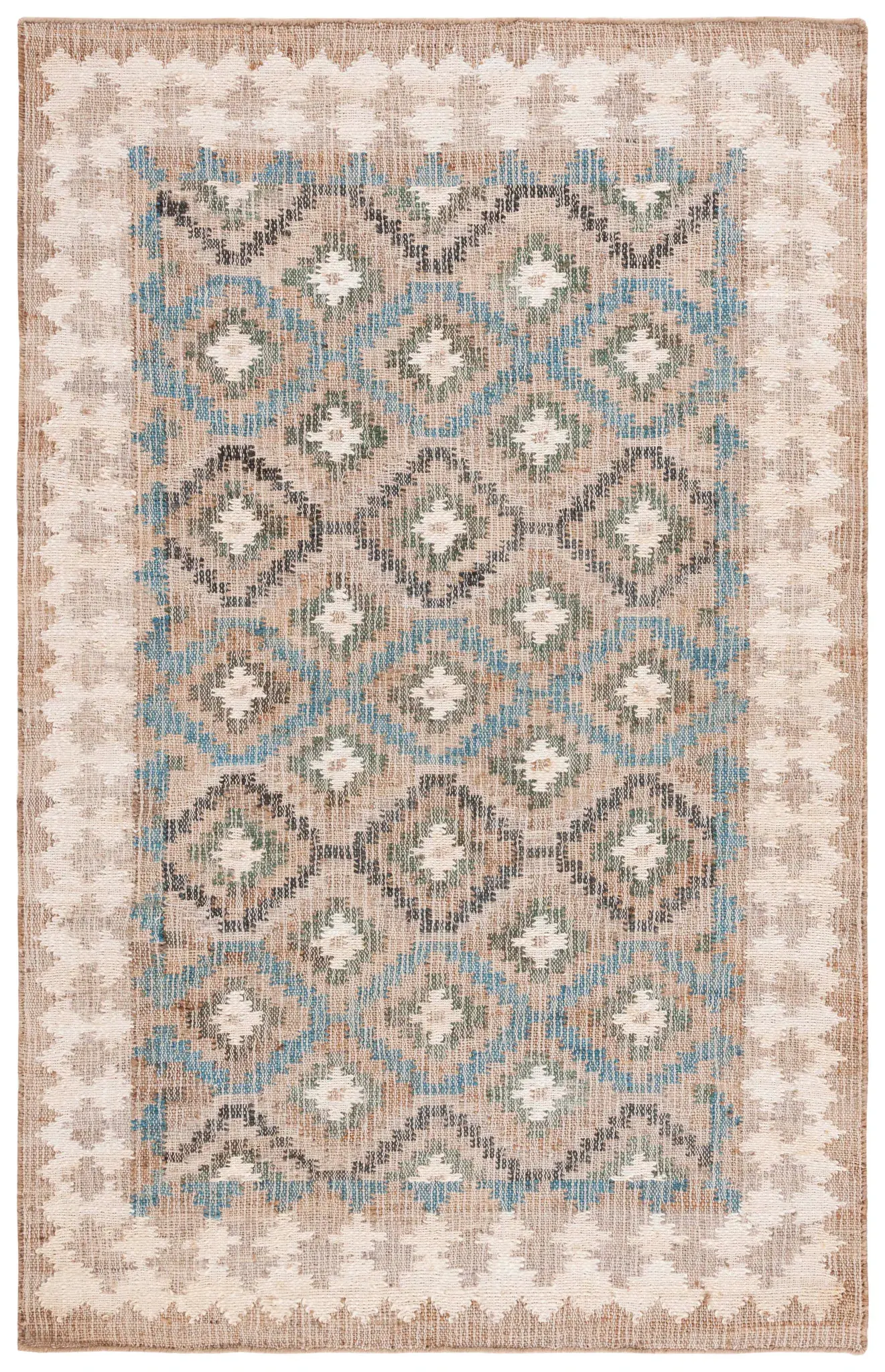 Kilim Bohemian Geometric Jute Rug