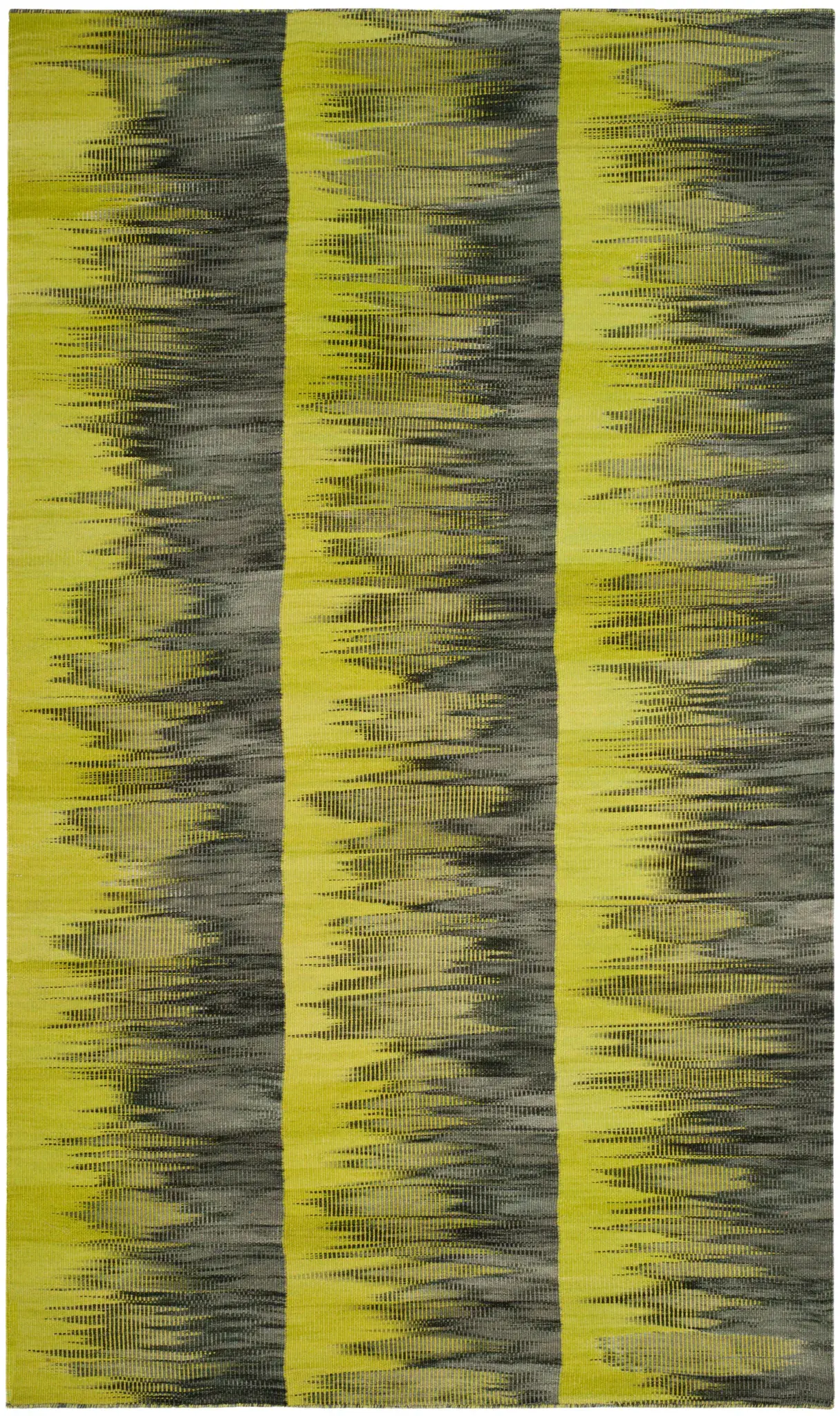 Kilim Striated Stripe Hand-Woven Wool Rug