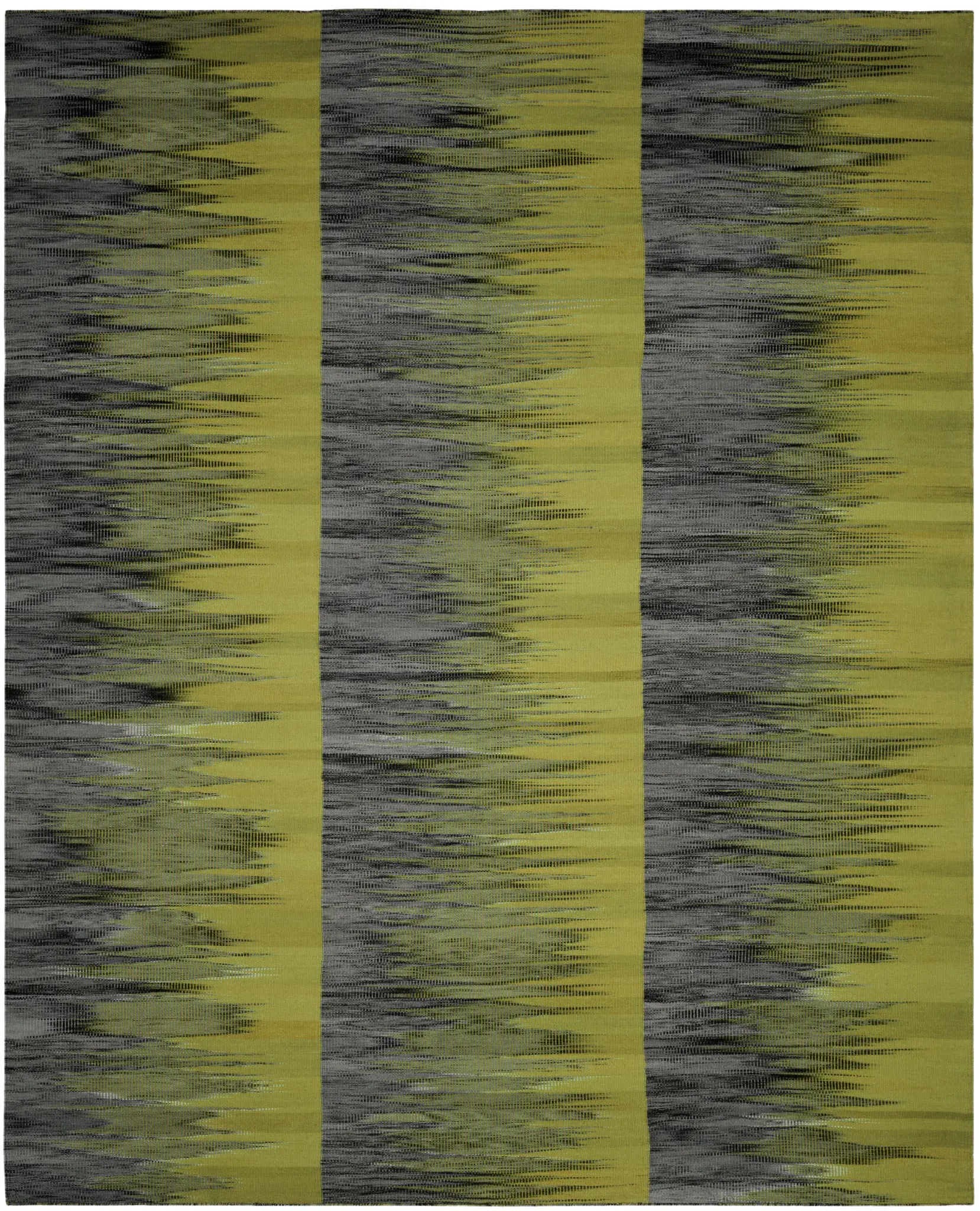 Kilim Striated Stripe Hand-Woven Wool Rug