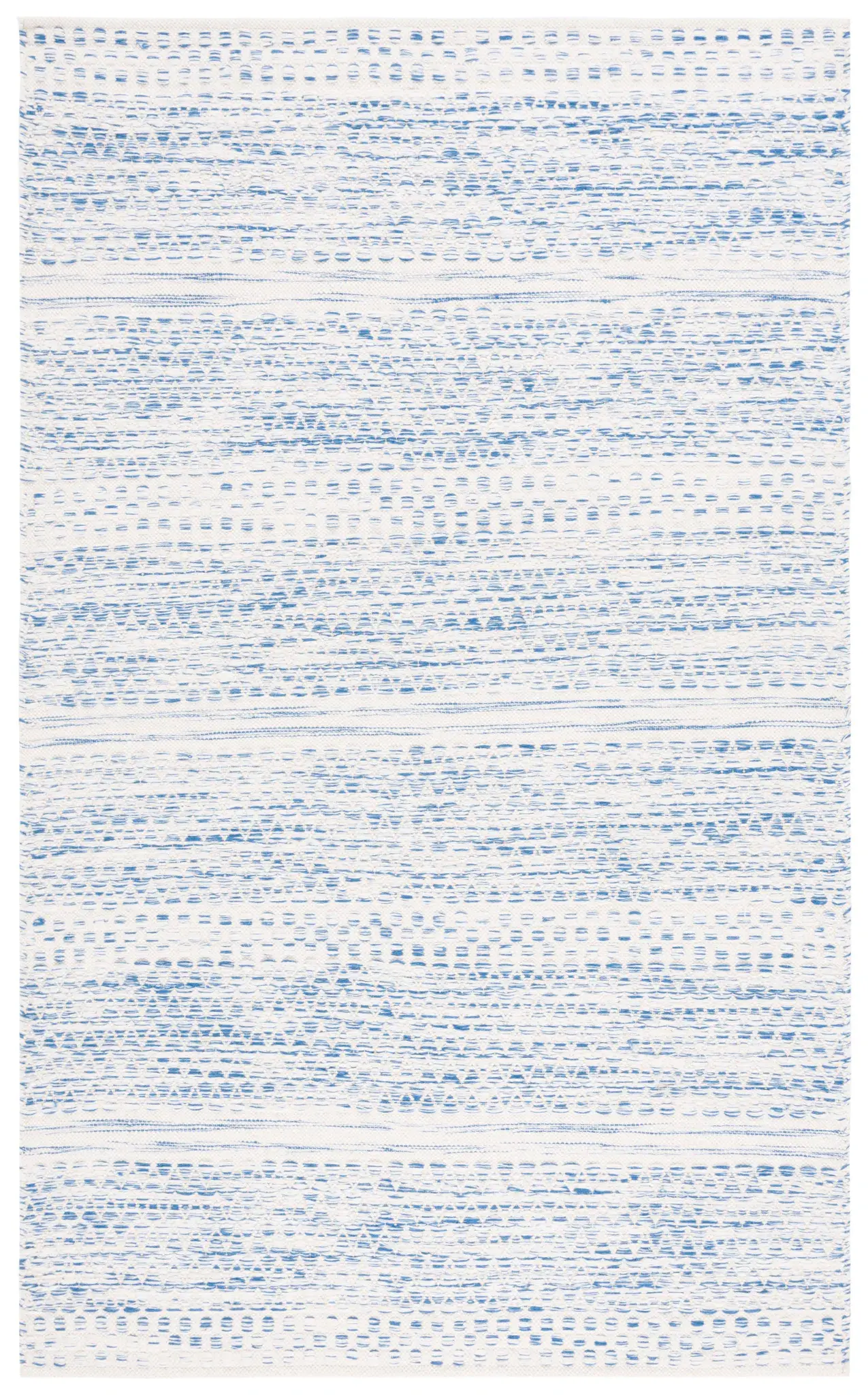Kilim Textured Stripe Hand-Woven Wool Rug