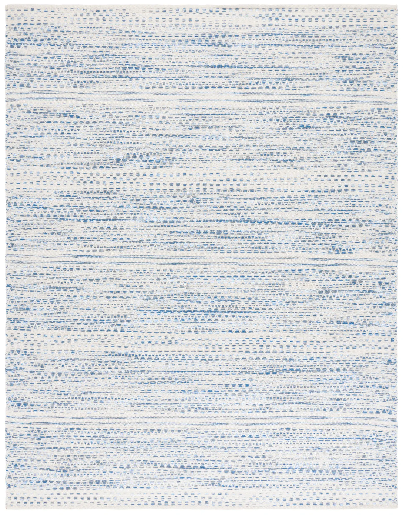 Kilim Textured Stripe Hand-Woven Wool Rug