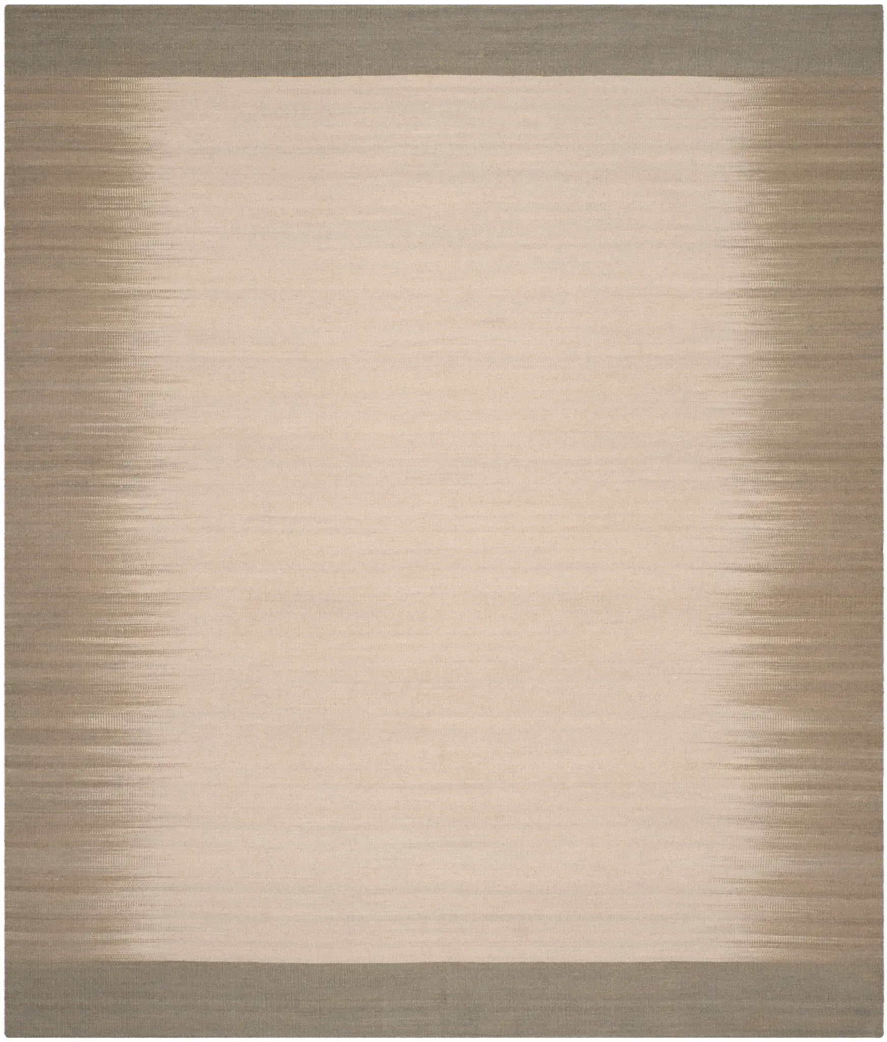 Kilim Ombre Border Hand-Woven Wool Rug