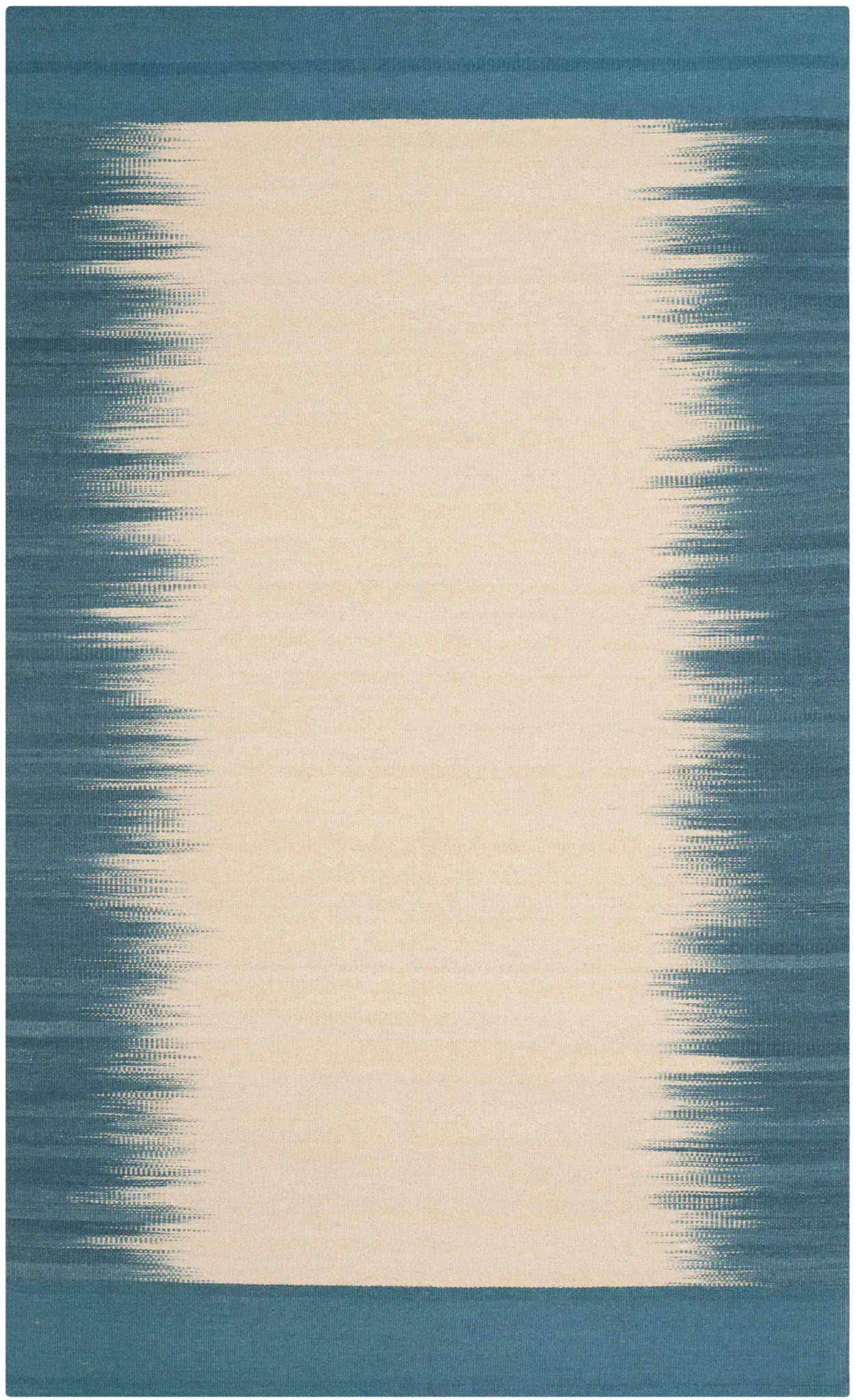 Kilim Ombre Border Hand-Woven Wool Rug