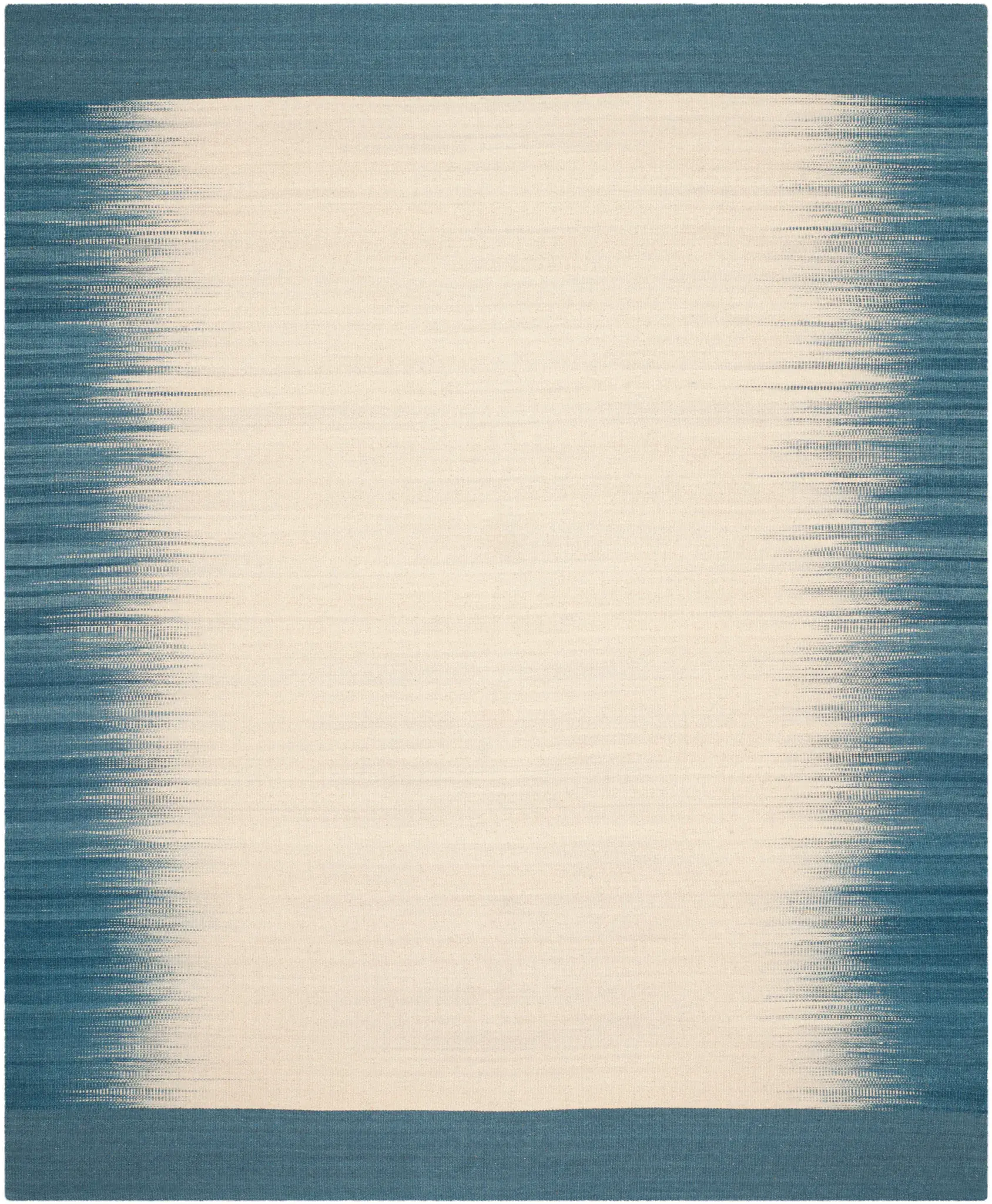 Kilim Ombre Border Hand-Woven Wool Rug