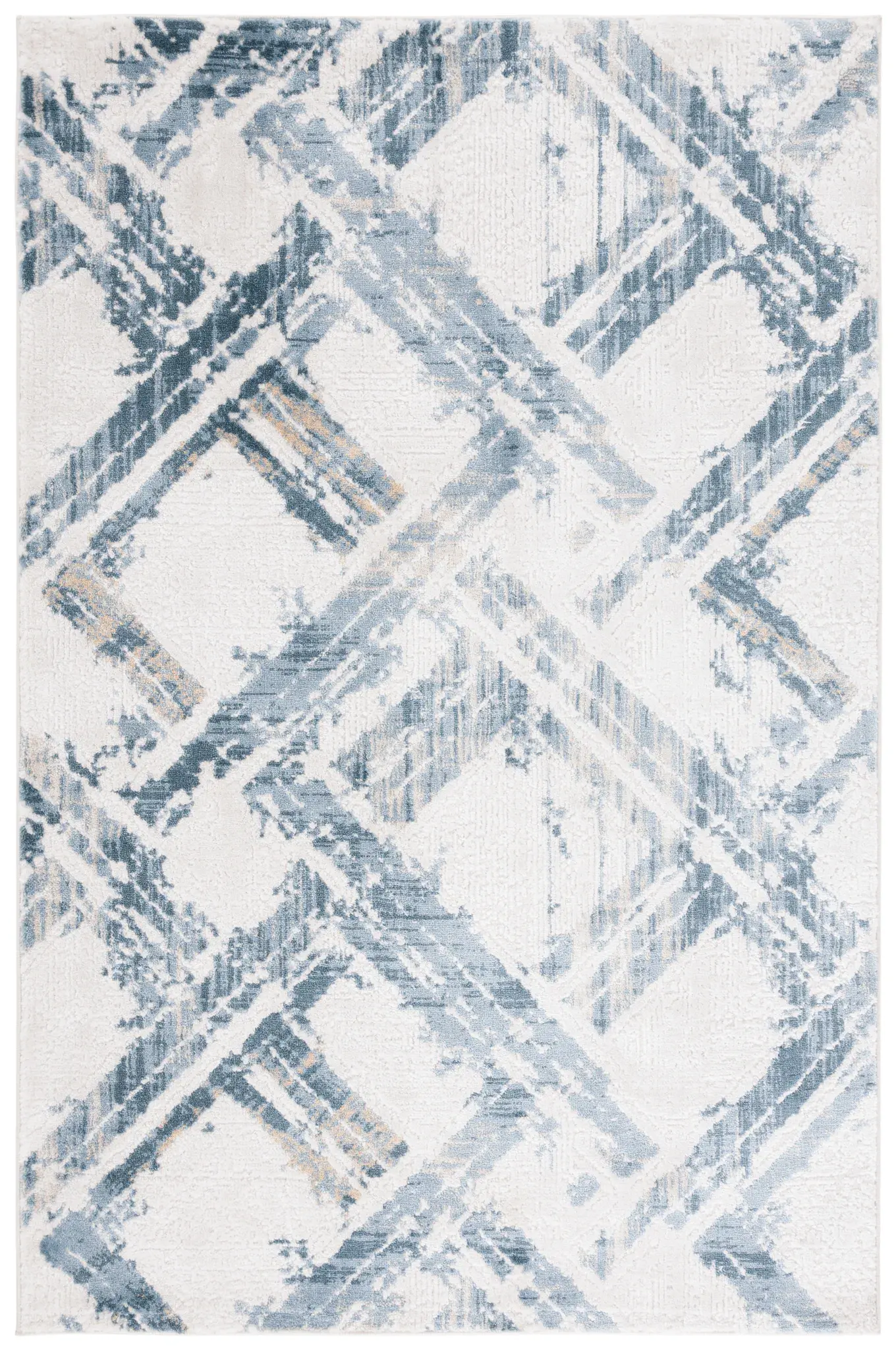 Kingston Diamond Trellis Shag Rug