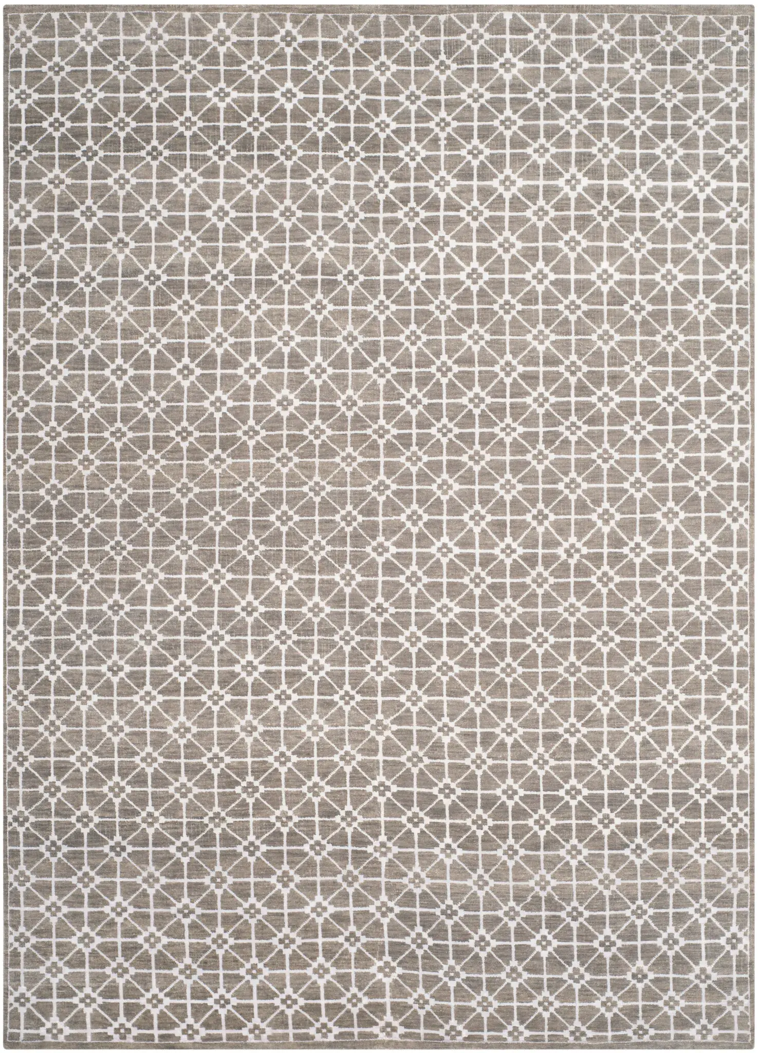 Kensington Lattice Hand-Knotted Rug