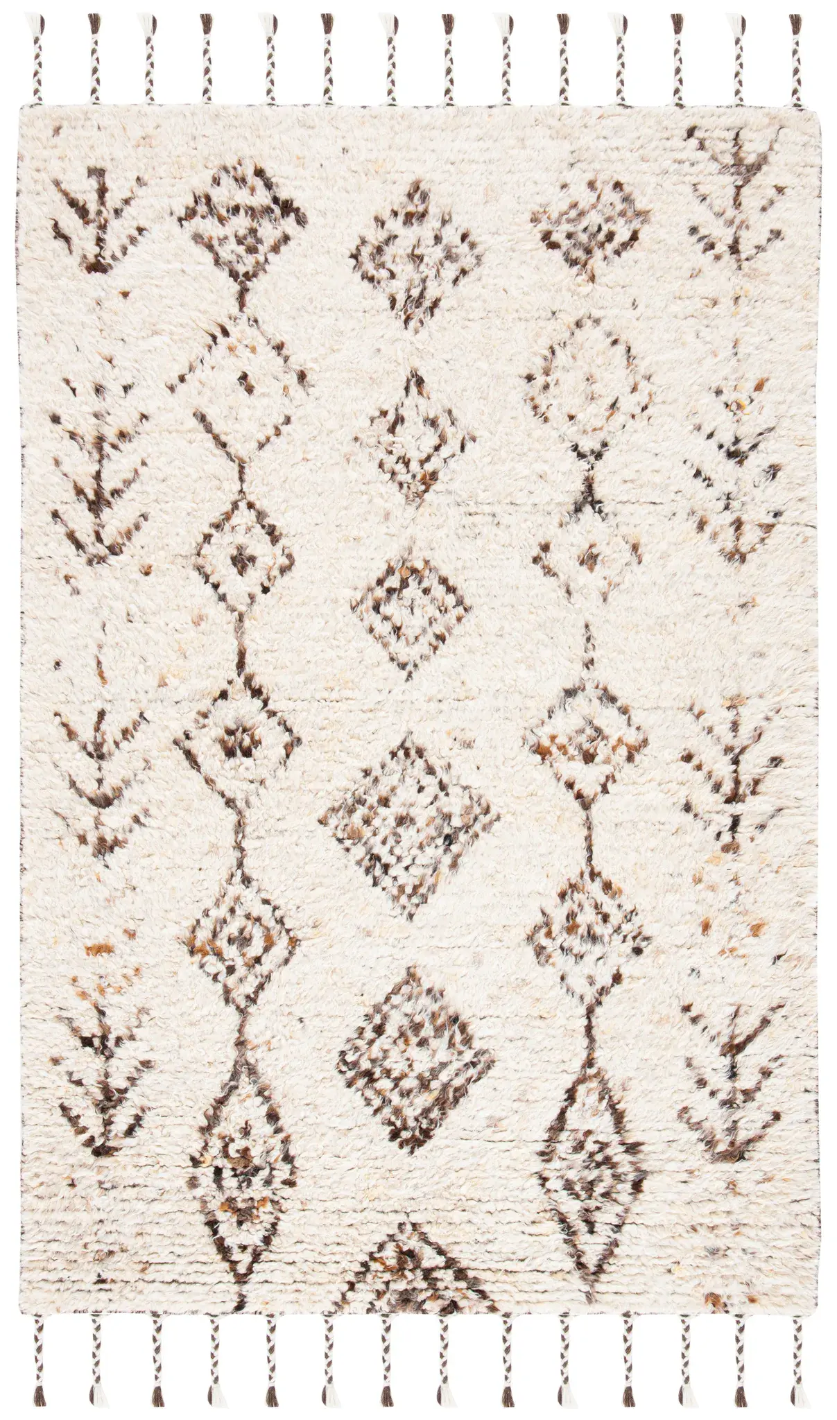 Kenya Diamond Column Hand-Knotted Wool Rug