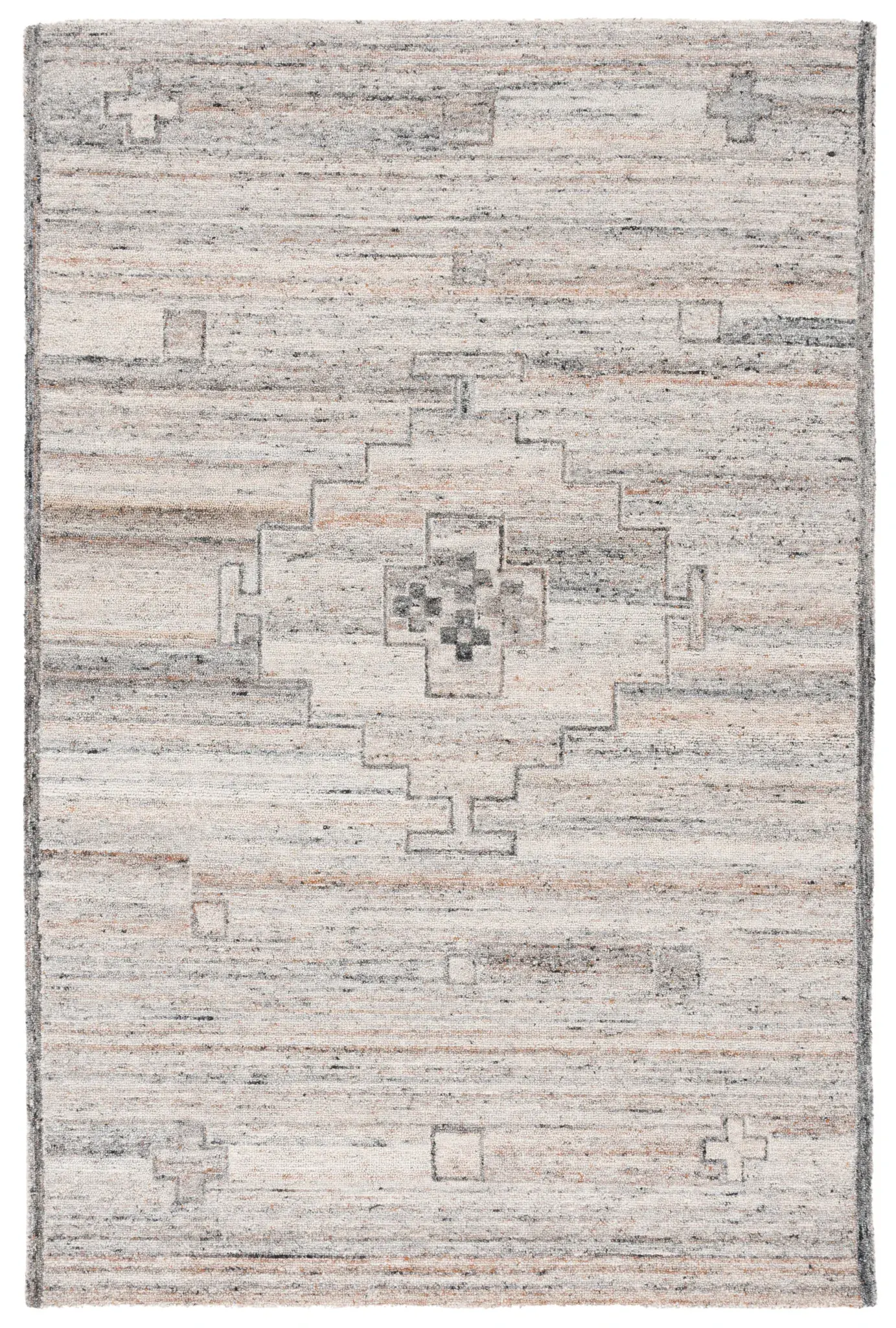 Kenya Tribal Medallion Hand-Tufted Wool Rug