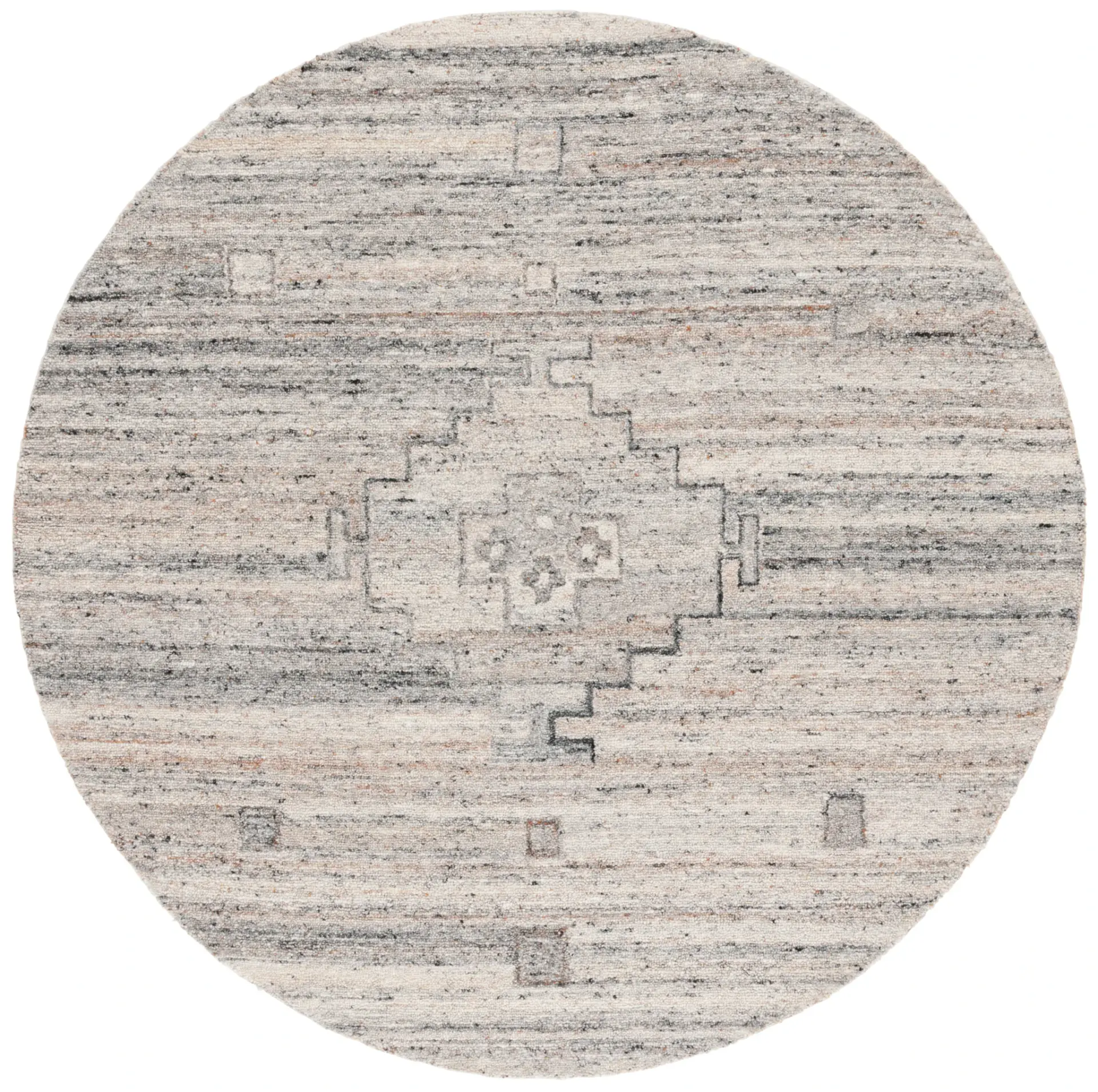 Kenya Tribal Medallion Hand-Tufted Wool Rug