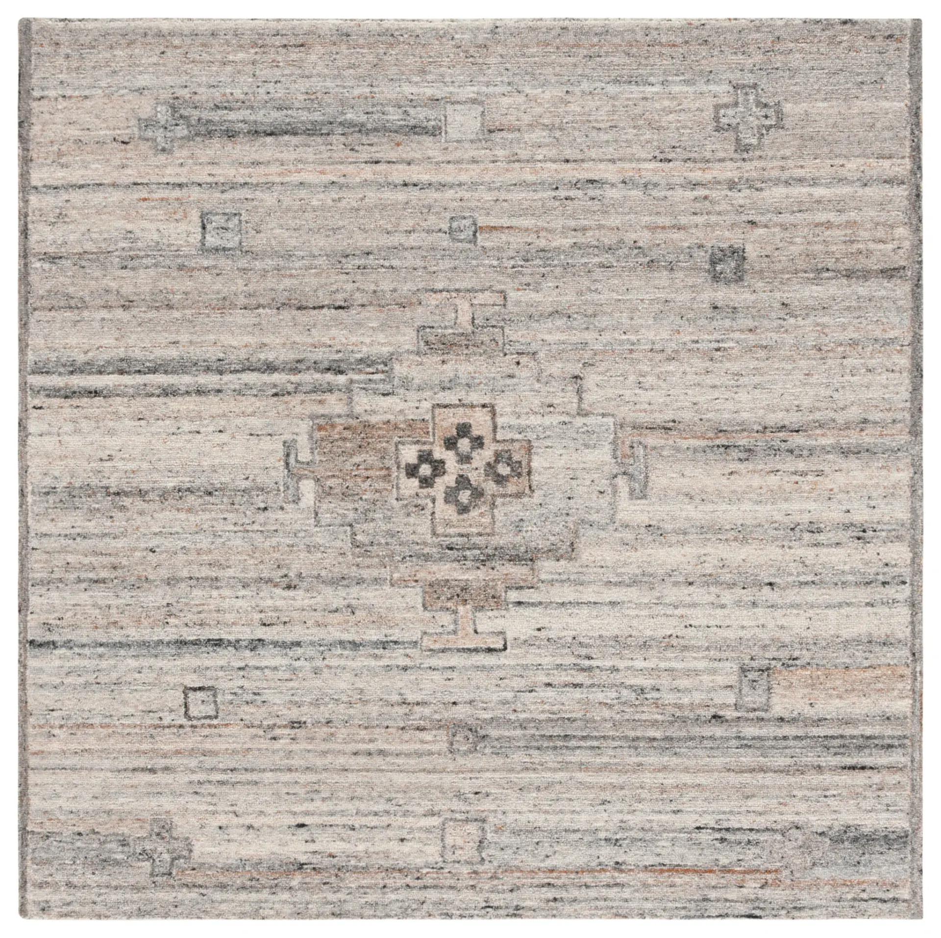 Kenya Tribal Medallion Hand-Tufted Wool Rug