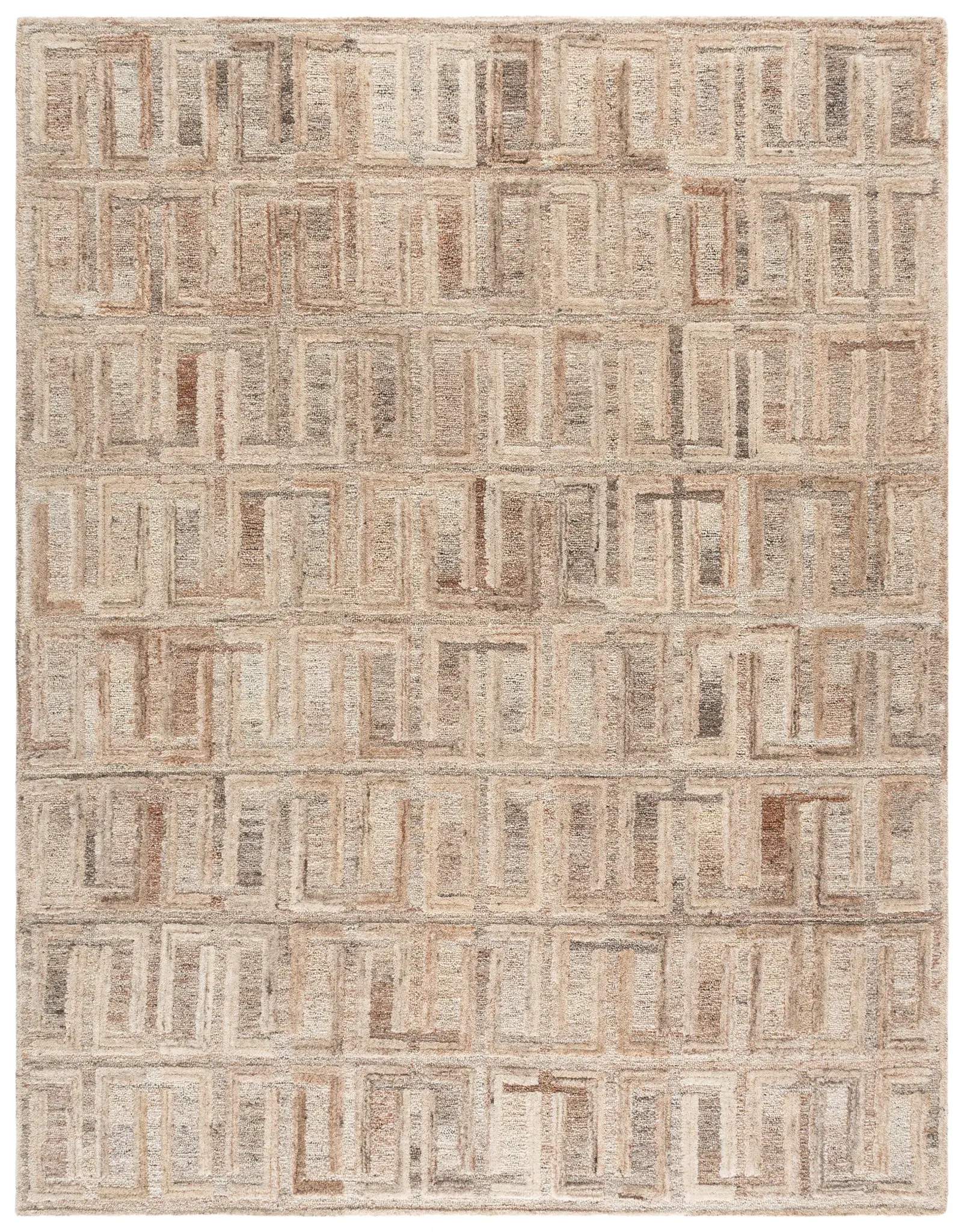 Kenya Modern Geometric Hand-Tufted Wool Rug