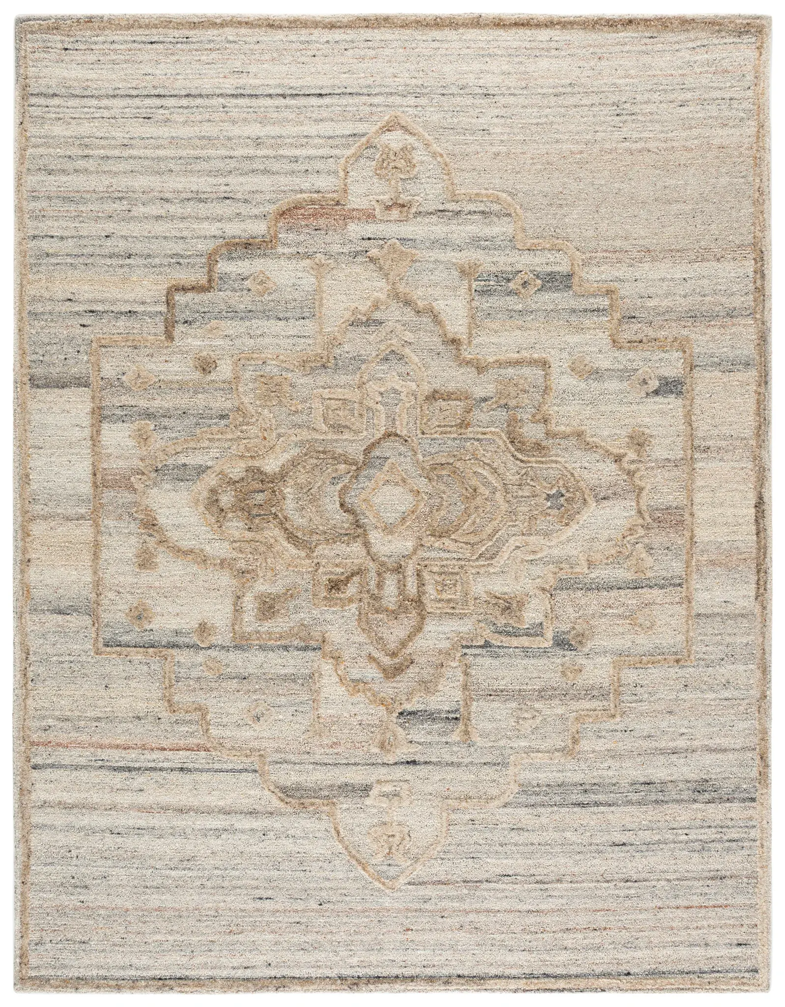 Kenya Medallion Hand-Tufted Wool Rug