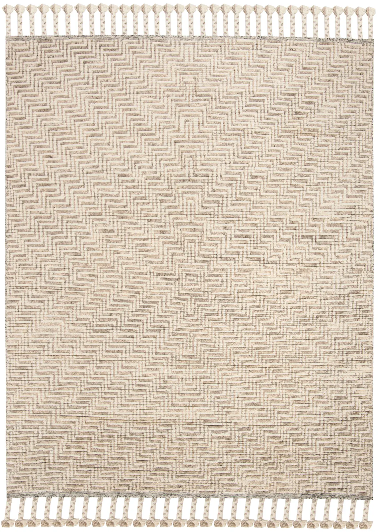 Kenya Labyrinth Hand-Knotted Wool Rug