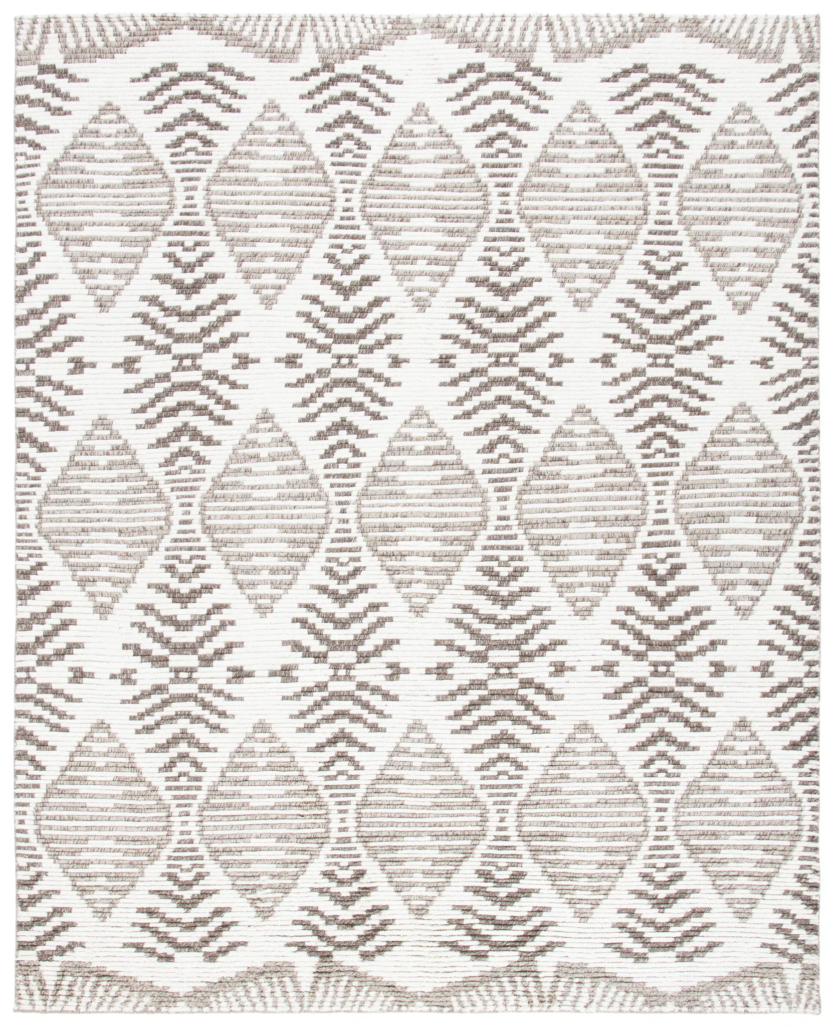 Kenya Chevron Diamond Hand-Knotted Wool Rug