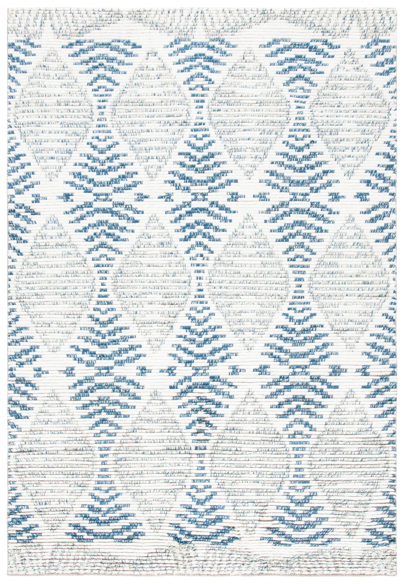 Kenya Chevron Diamond Hand-Knotted Wool Rug