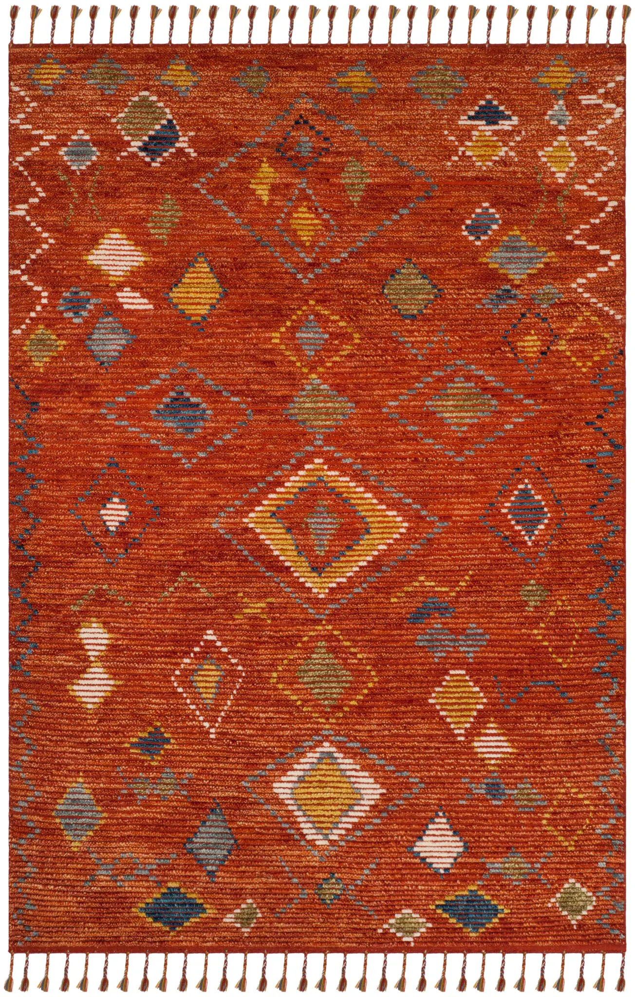Kenya Nomadic Diamond Hand-Knotted Wool Rug