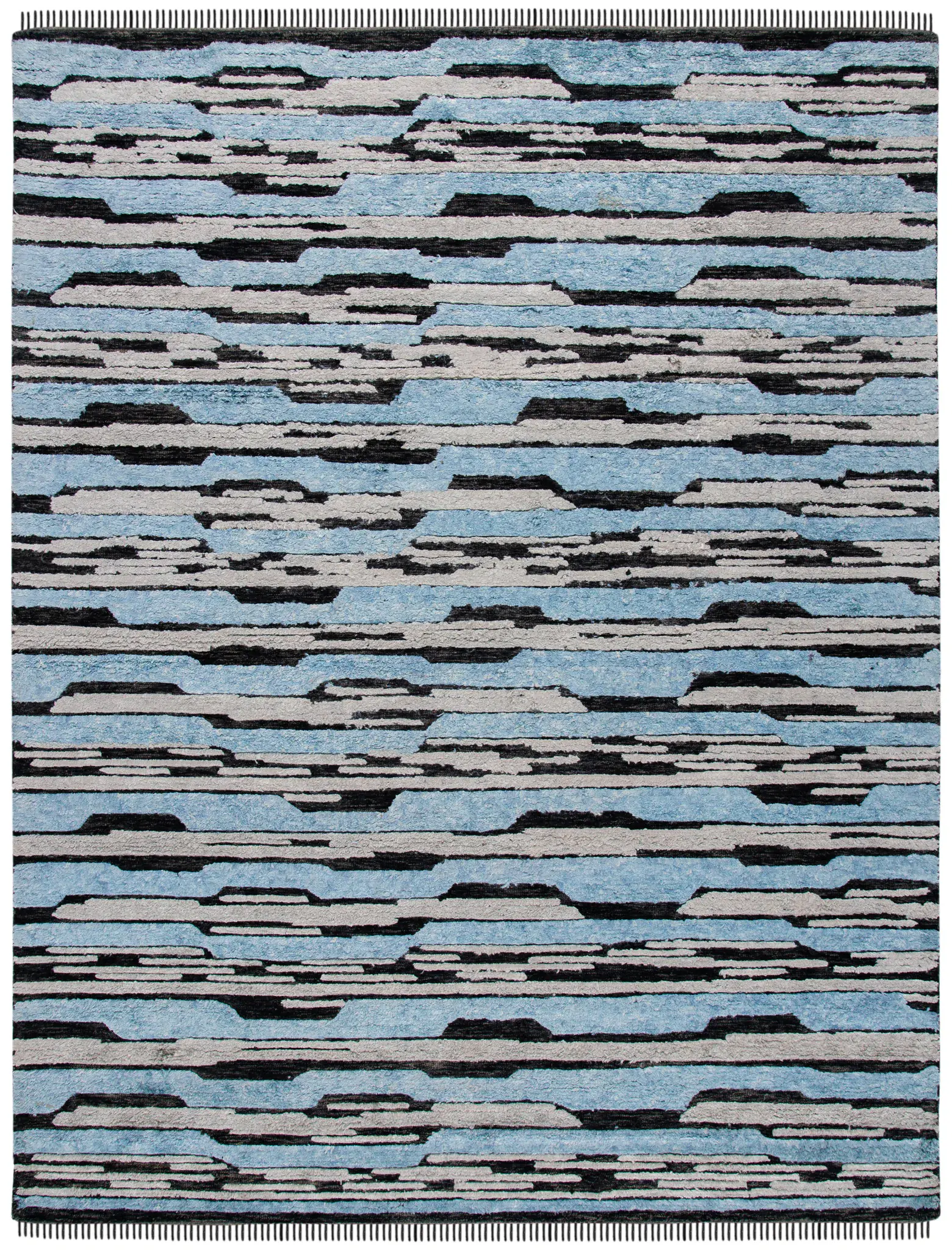 Kenya Layered Stripe Hand-Tufted Rug