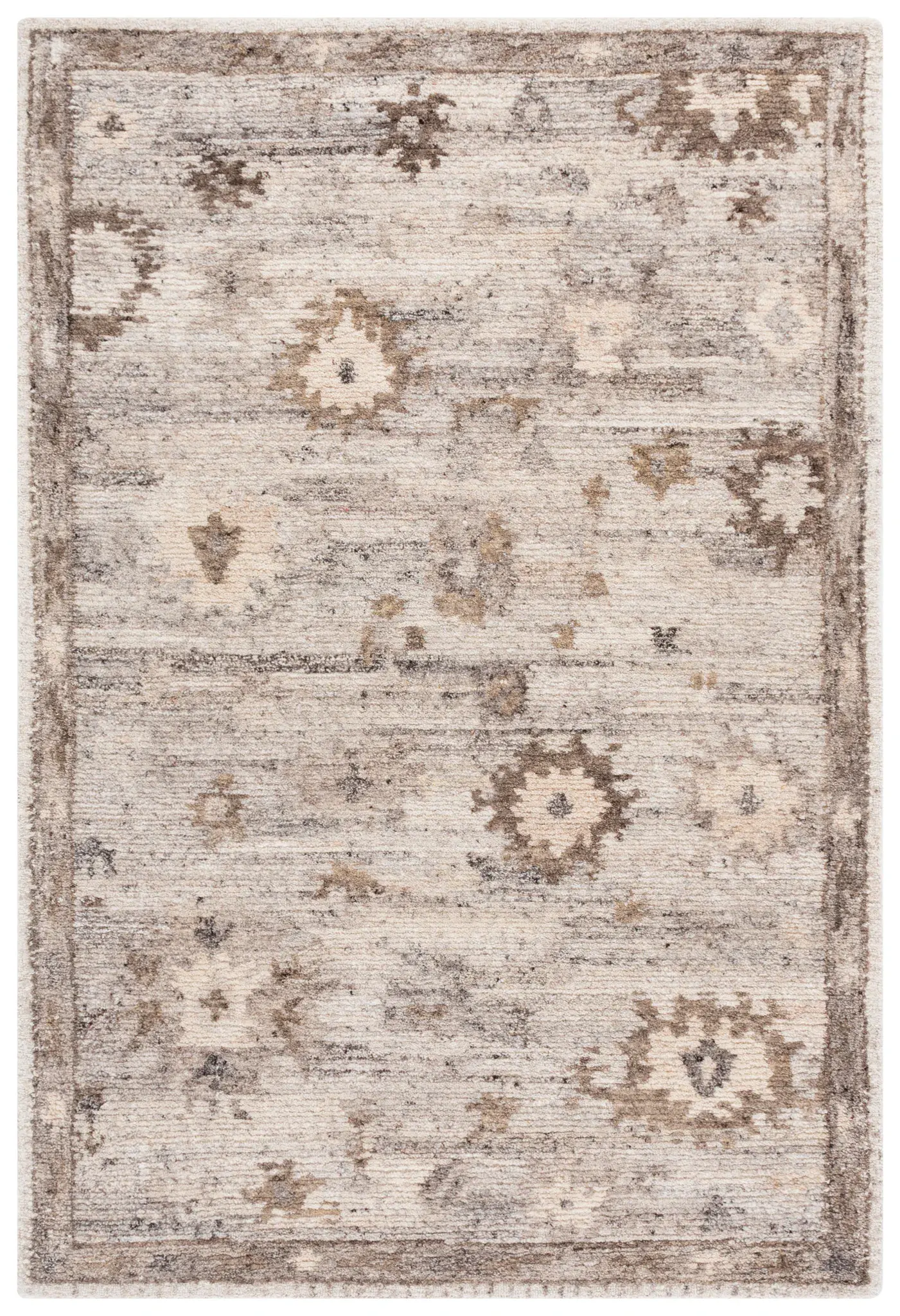 Kenya Distressed Medallion Hand-Tufted Wool Rug