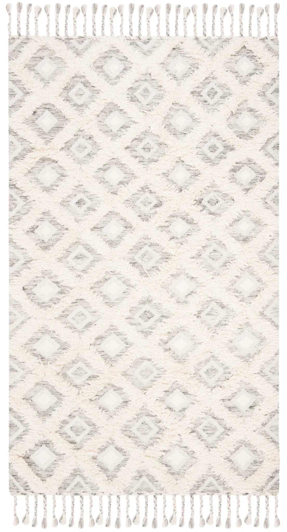 Kenya Diamond Lattice Hand-Knotted Rug