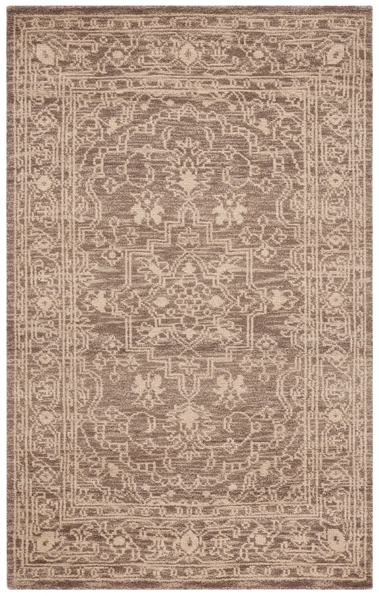 Kenya Stepped Medallion Hand-Knotted Wool Rug