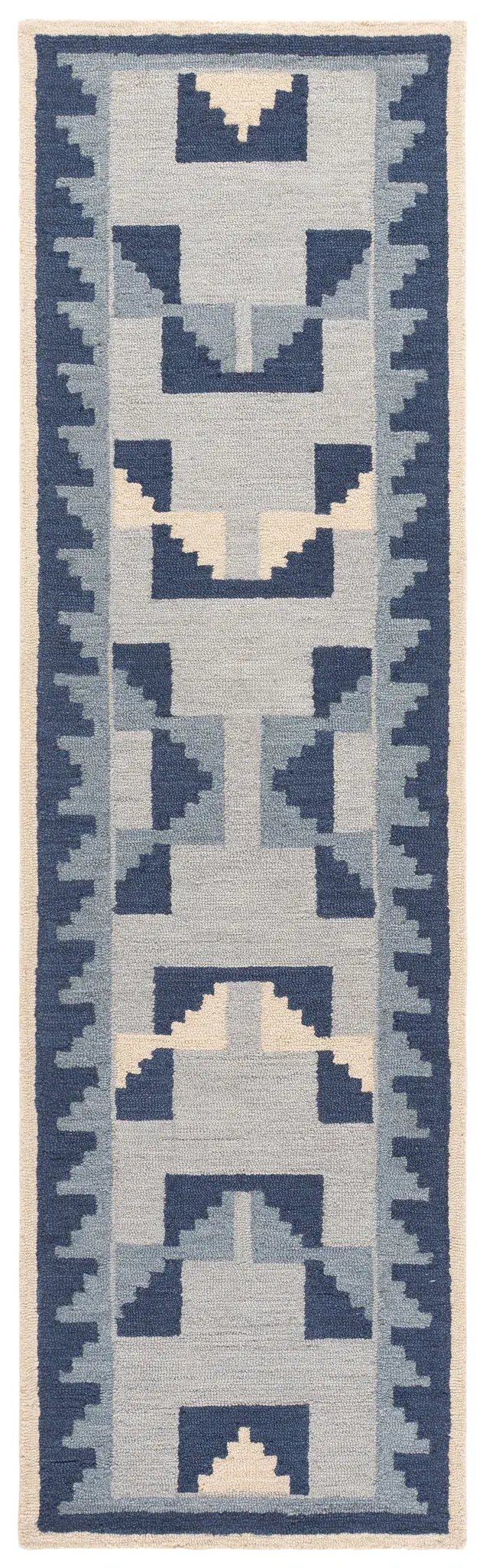 Kenya Stepped Chevron Hand-Tufted Wool Rug